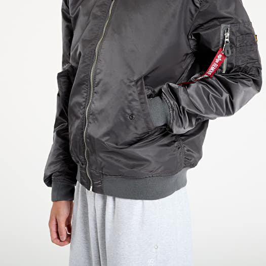 Alpha Industries MA-1 CS Bomber Jacket Vintage Grey | Queens