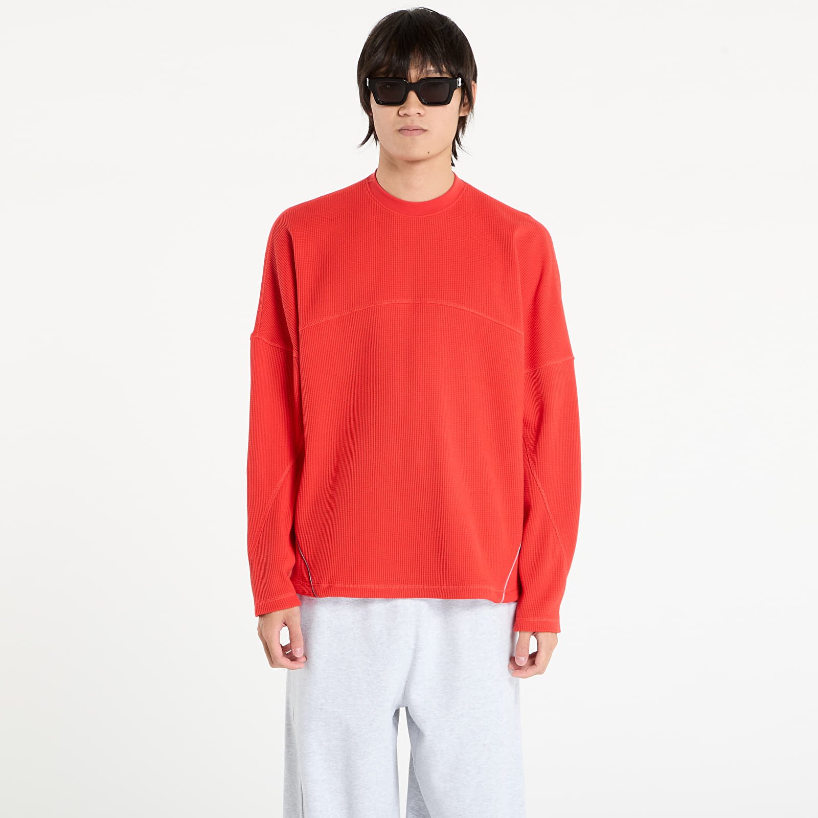 Ανδρικά μπλουζάκια adidas x OG LA La Cienega Sports Long-Sleeve Top UNISEX Semi Lucid Red