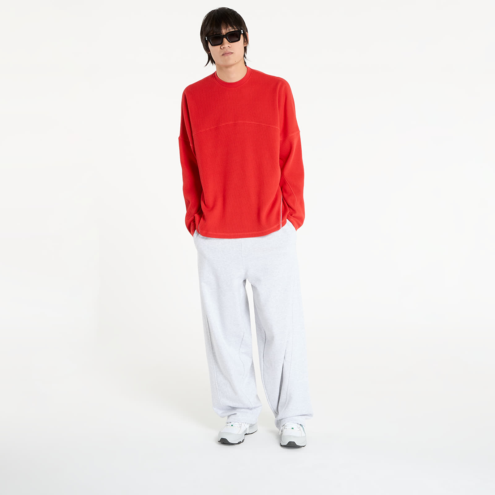 Ανδρικά μπλουζάκια adidas x OG LA La Cienega Sports Long-Sleeve Top UNISEX Semi Lucid Red