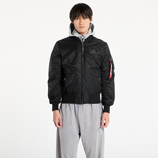 Alpha Industries MA-1 D-Tec Hood Bomber Jacket Black