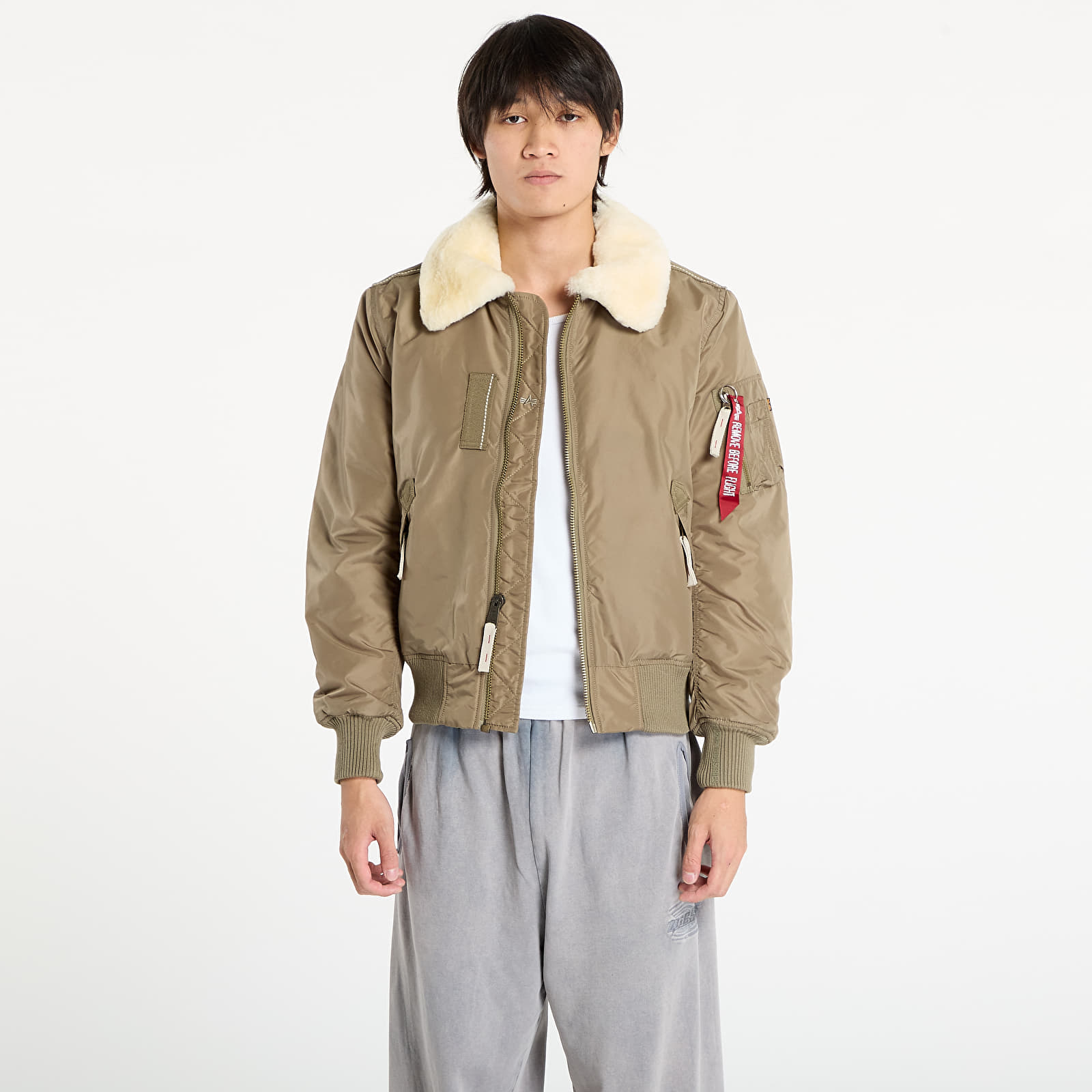 Herren-Bomber Alpha Industries Injector III Bomber Jacket Stratos