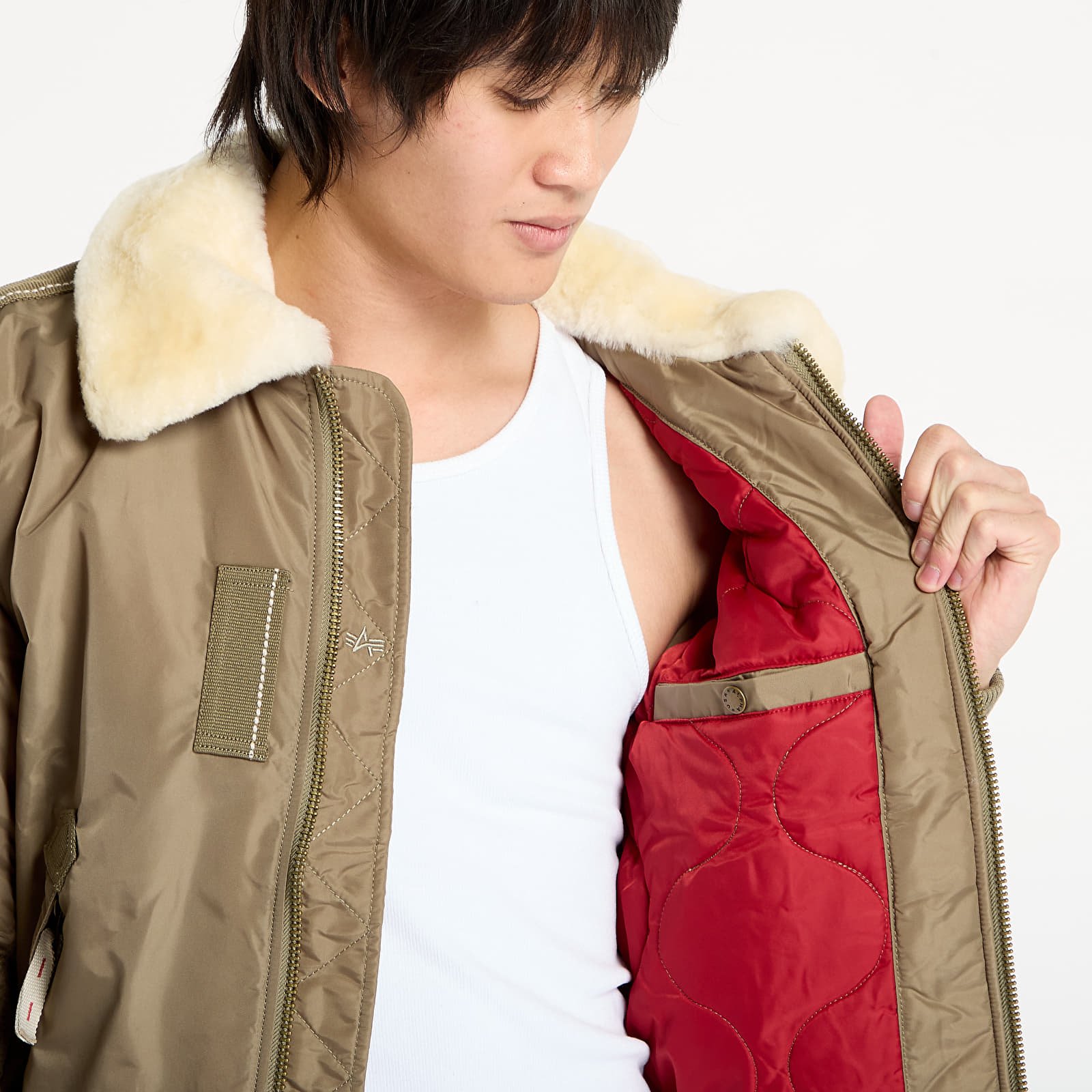 Herren-Bomber Alpha Industries Injector III Bomber Jacket Stratos