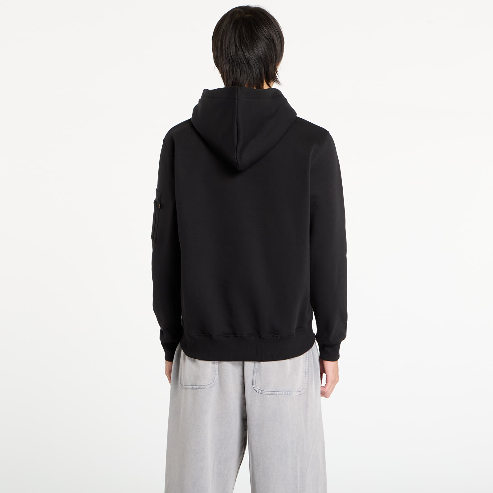 Camisolas de homem Alpha Industries Alpha Label Hoodie Black