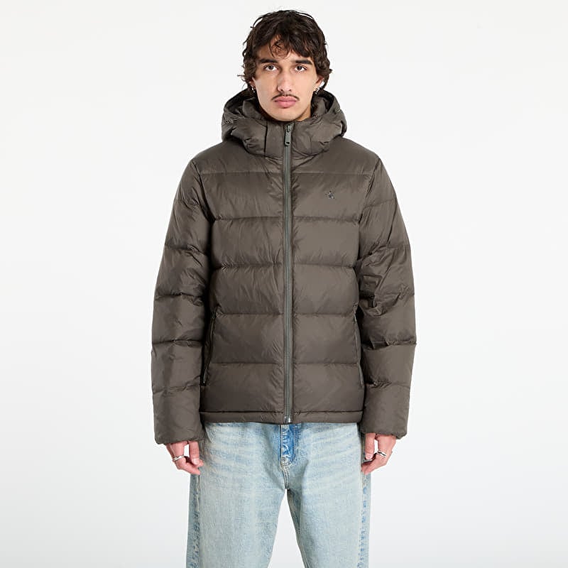 Puhovka Calvin Klein Jeans Ls Nylon Zip Off Hooded Jacket Grey
