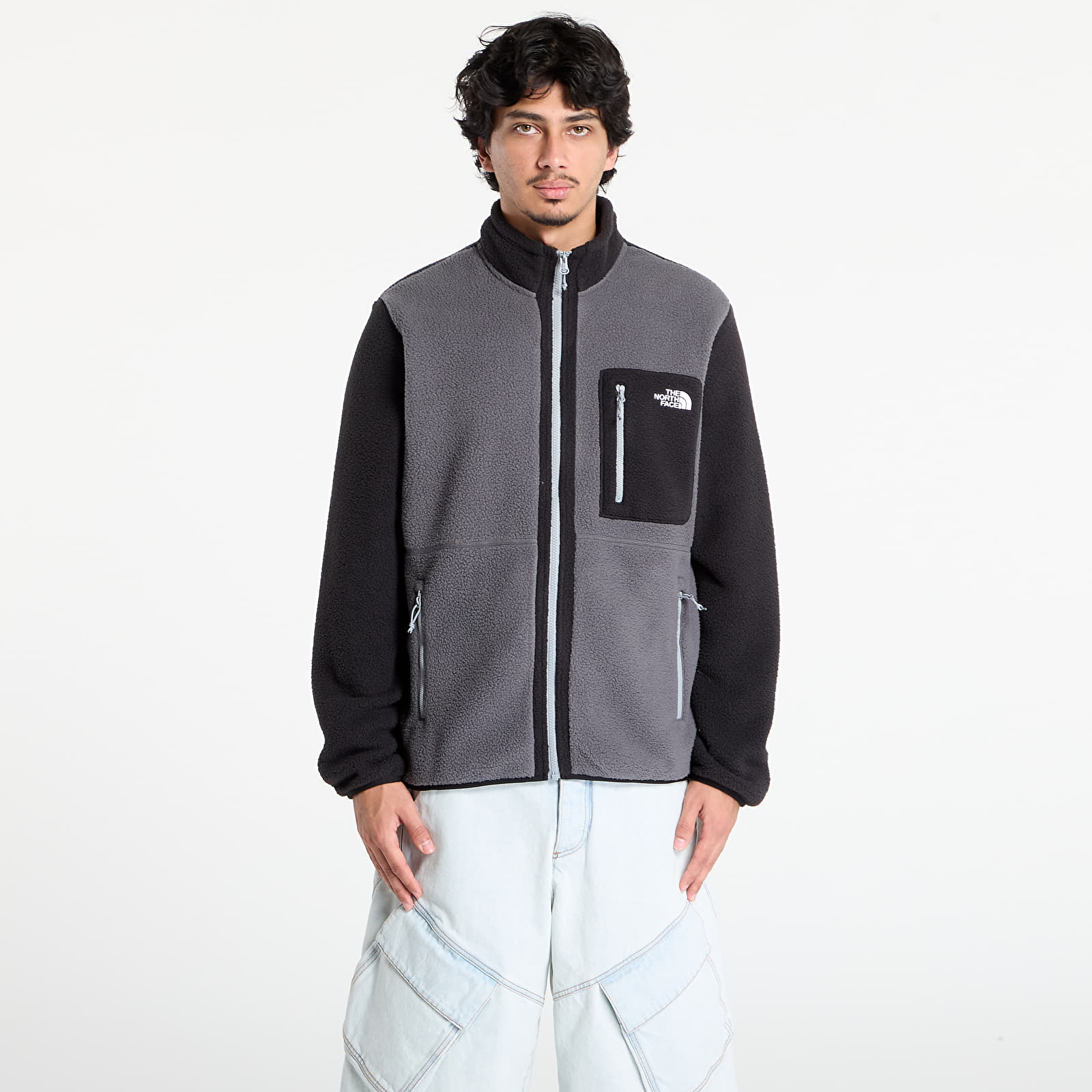 Men's sweatshirts The North Face M Yumiori Full Zip Anthracite Grey/ TNF Black