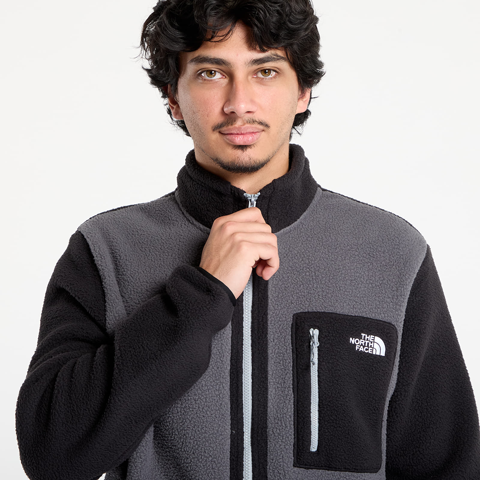 Men's sweatshirts The North Face M Yumiori Full Zip Anthracite Grey/ TNF Black