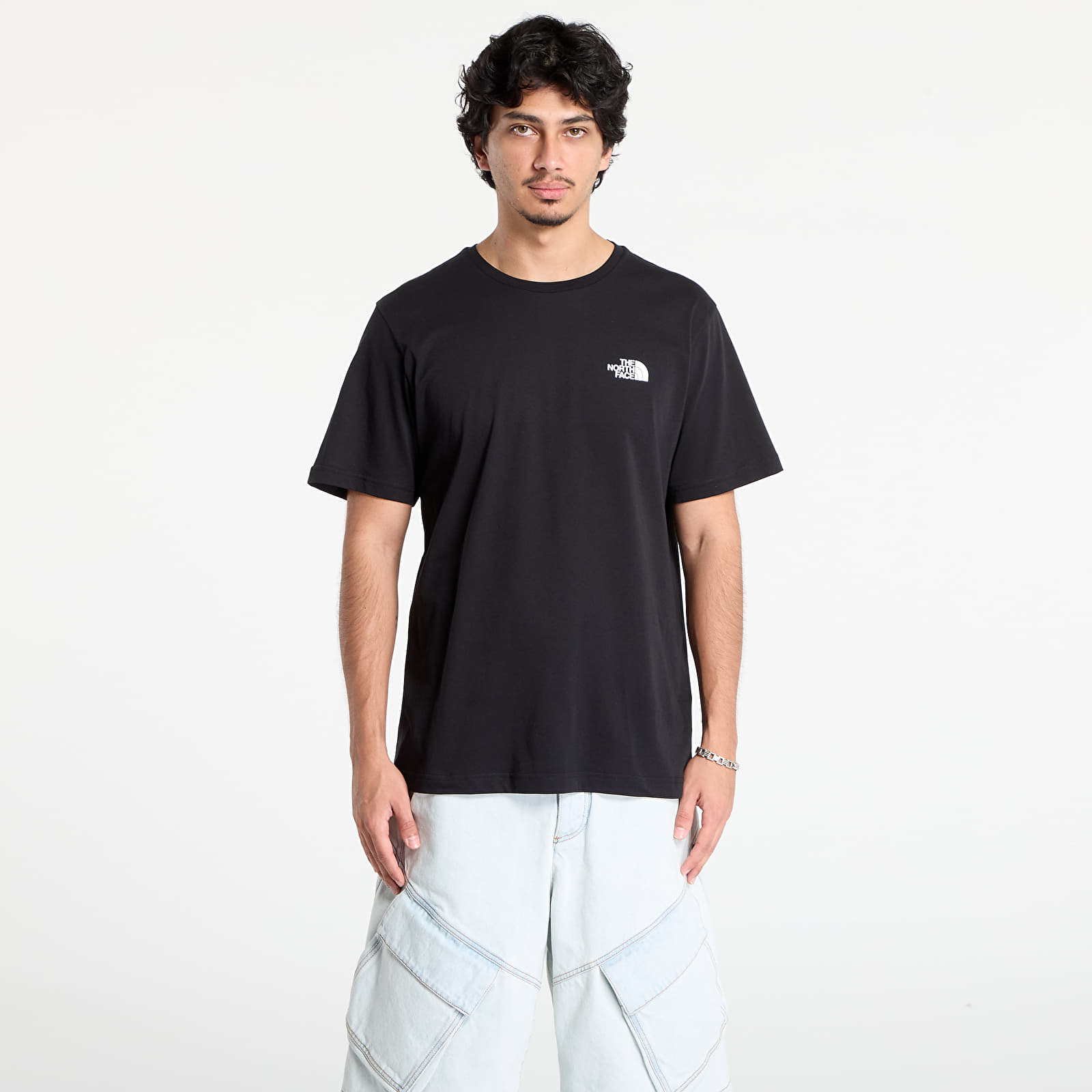Ανδρικά μπλουζάκια The North Face M Vertical Logo Ss Tee TNF Black