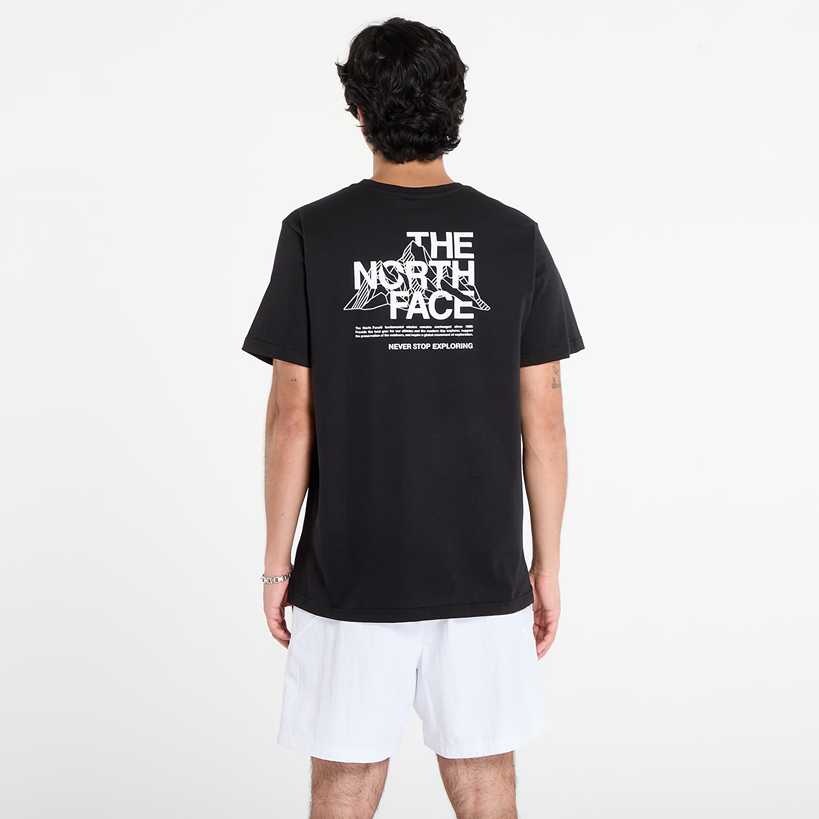Men's T-shirts The North Face M Mountain Sketch Ss Tee TNF Black