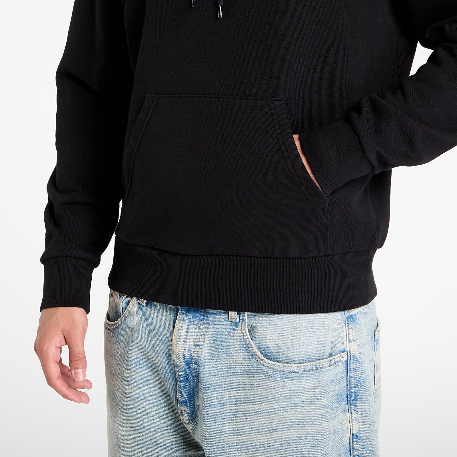 Men's sweatshirts Carhartt WIP Hooded Script Embroidery Sweat UNISEX Black/ White
