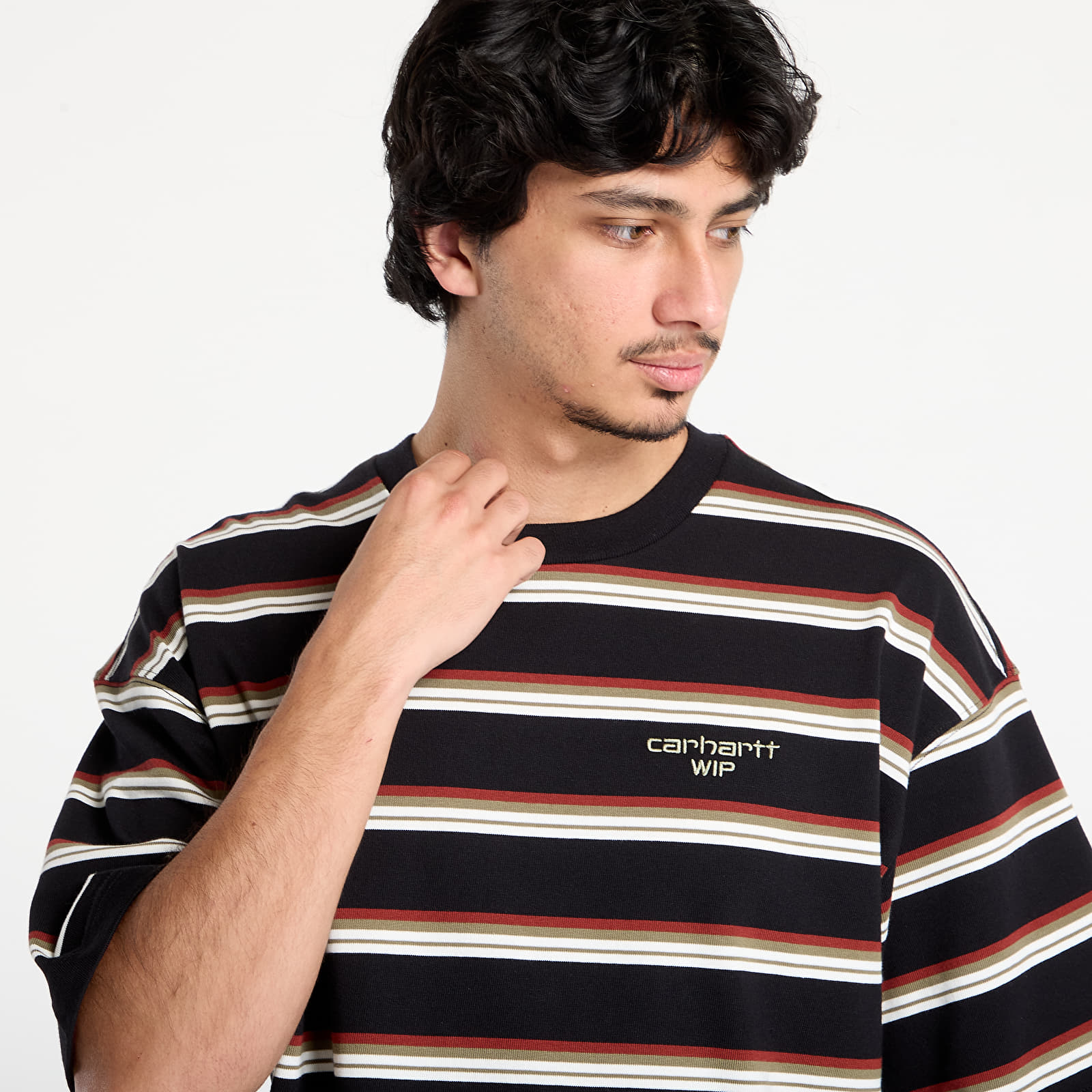 Men's T-shirts Carhartt WIP S/S Holm T-Shirt UNISEX Holm Stripe/ Black