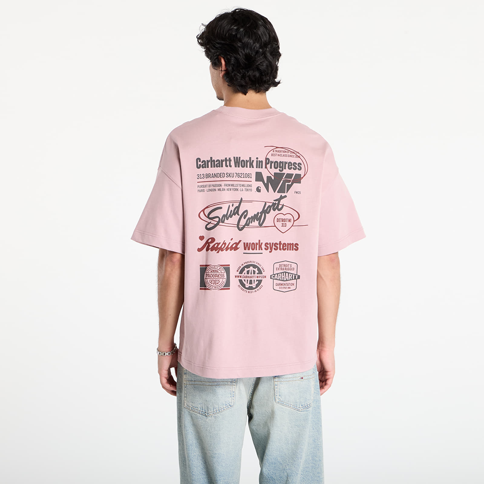 Men's T-shirts Carhartt WIP S/S Networks T-Shirt UNISEX Glassy Pink