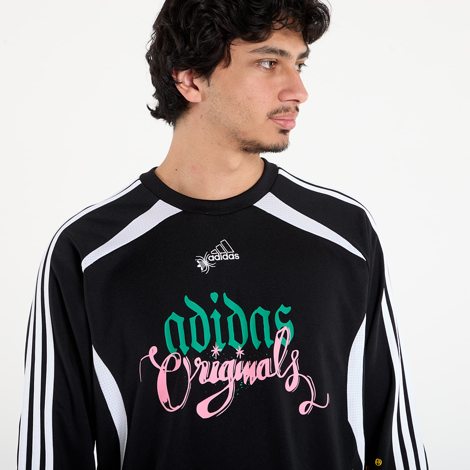 Men's T-shirts adidas Spiders Goalkeeper Loose Long-sleeve Top White