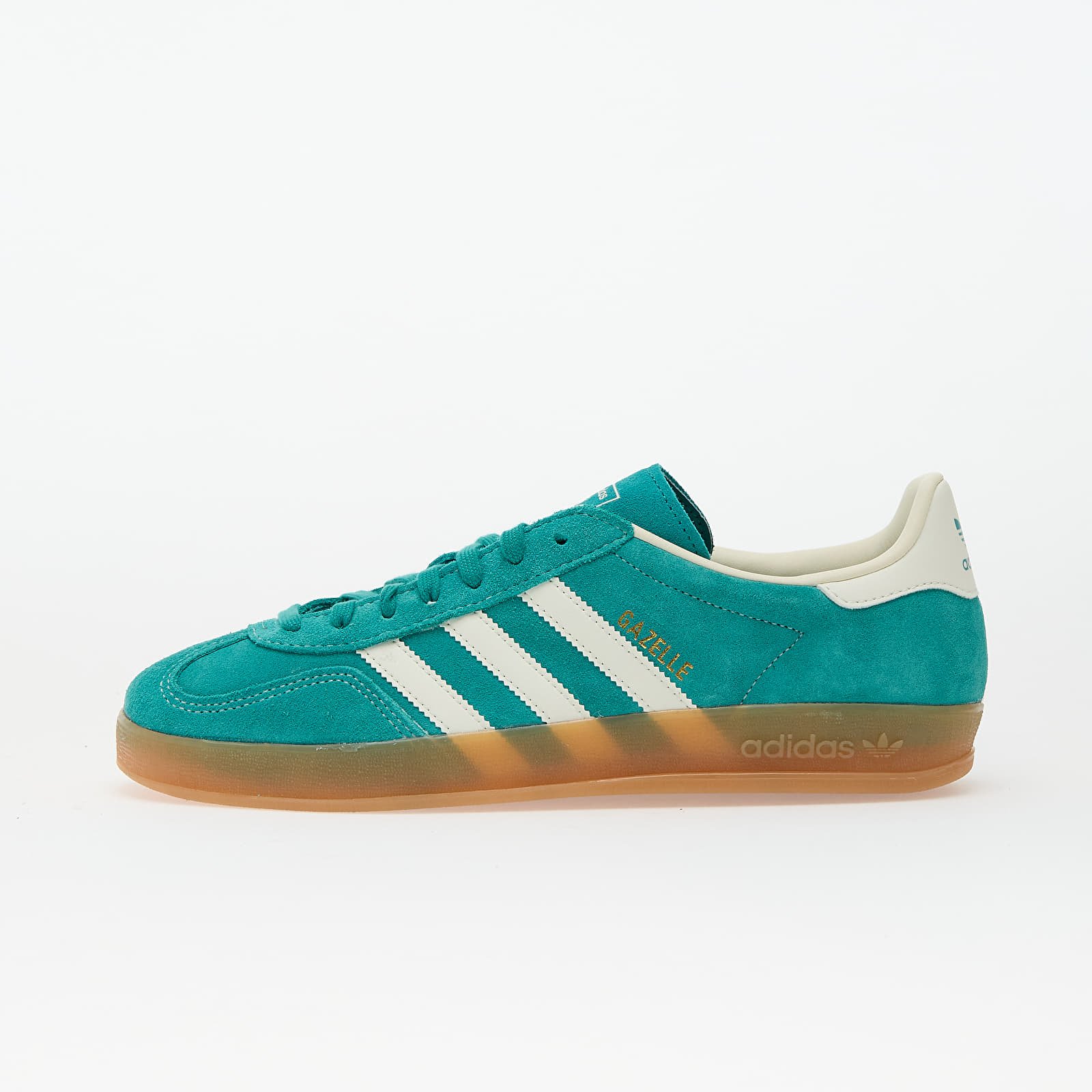 Men's sneakers and shoes adidas Gazelle Indoor Pure Teal/ Off White/ Gold Metallic
