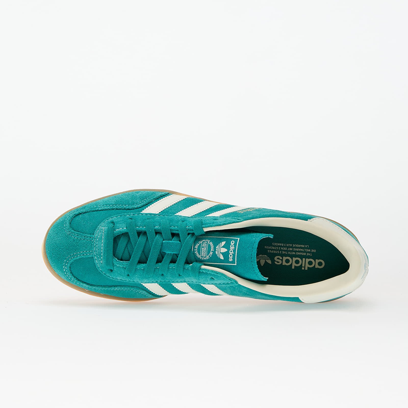Men's sneakers and shoes adidas Gazelle Indoor Pure Teal/ Off White/ Gold Metallic