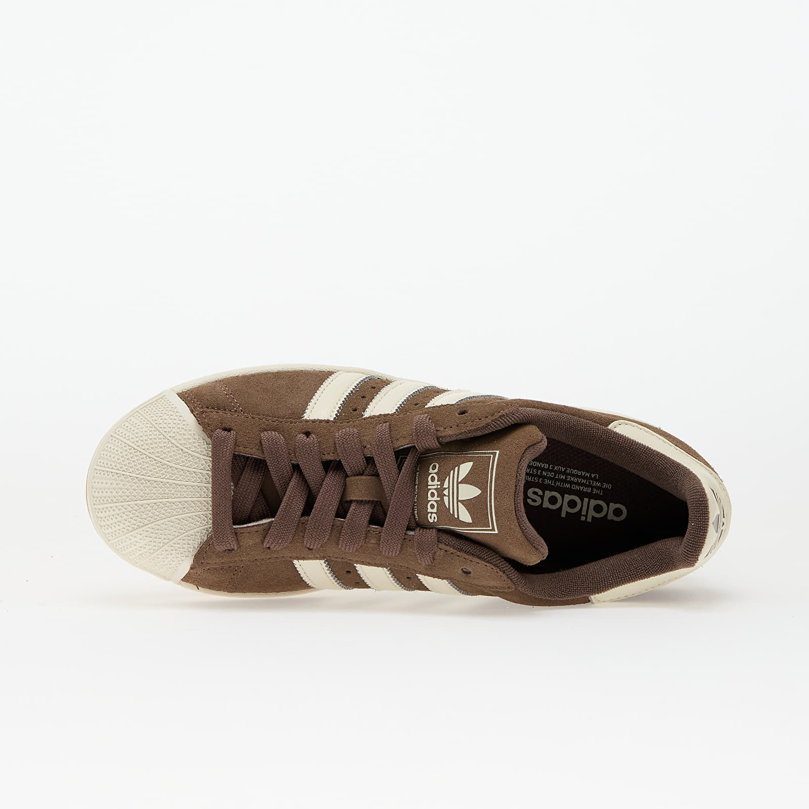 Women's sneakers and shoes adidas Superstar II W Earth Strata/ Off White/ Off White