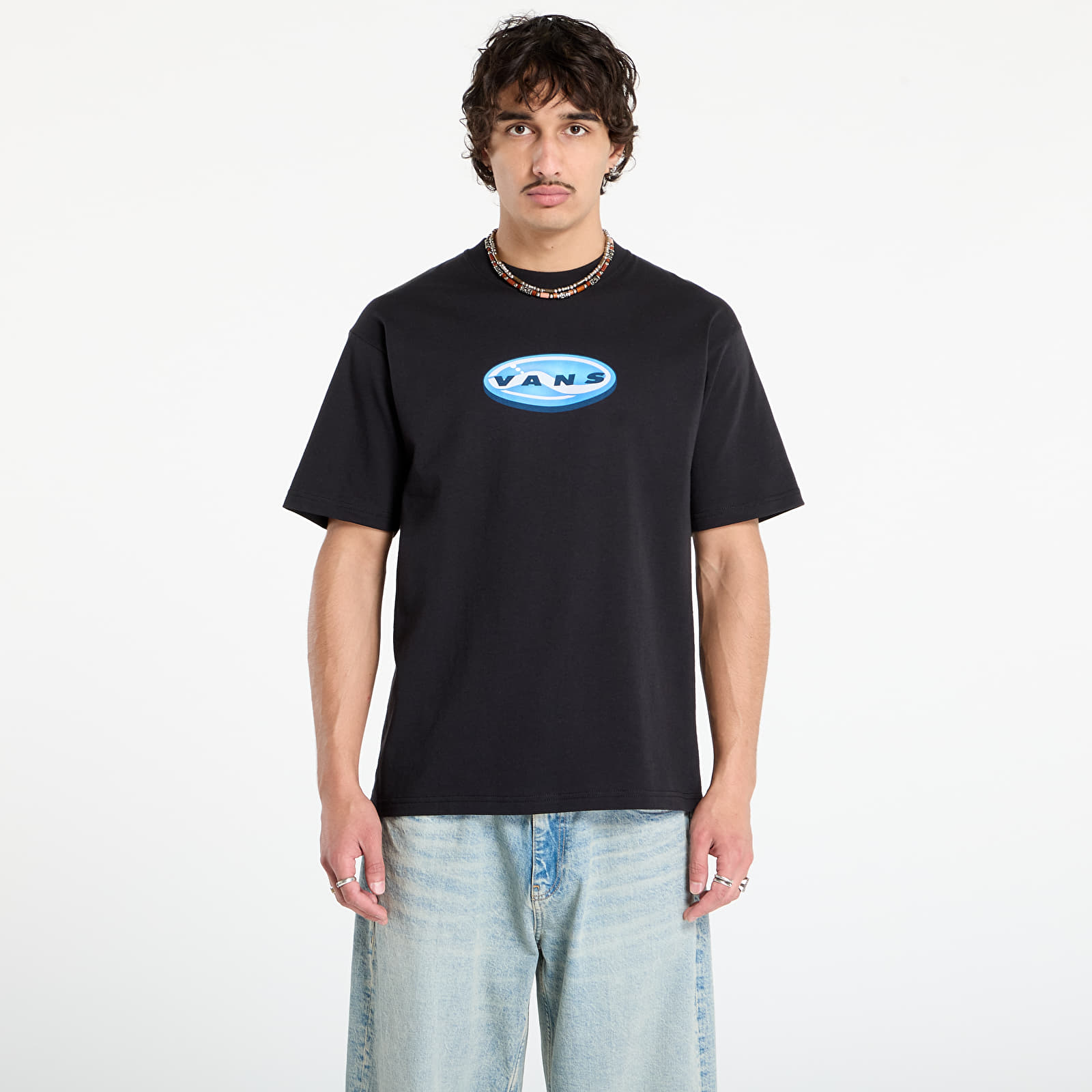 T-shirts de homem Vans 3D Retroval SS Tee Black