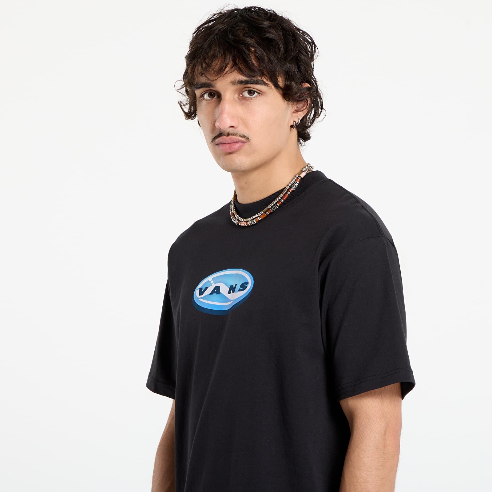 T-shirts de homem Vans 3D Retroval SS Tee Black