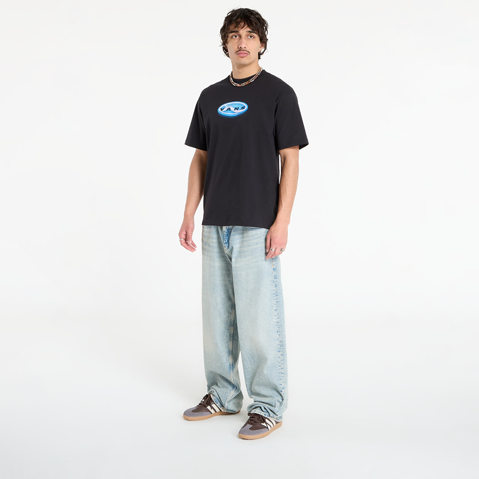 T-shirts de homem Vans 3D Retroval SS Tee Black