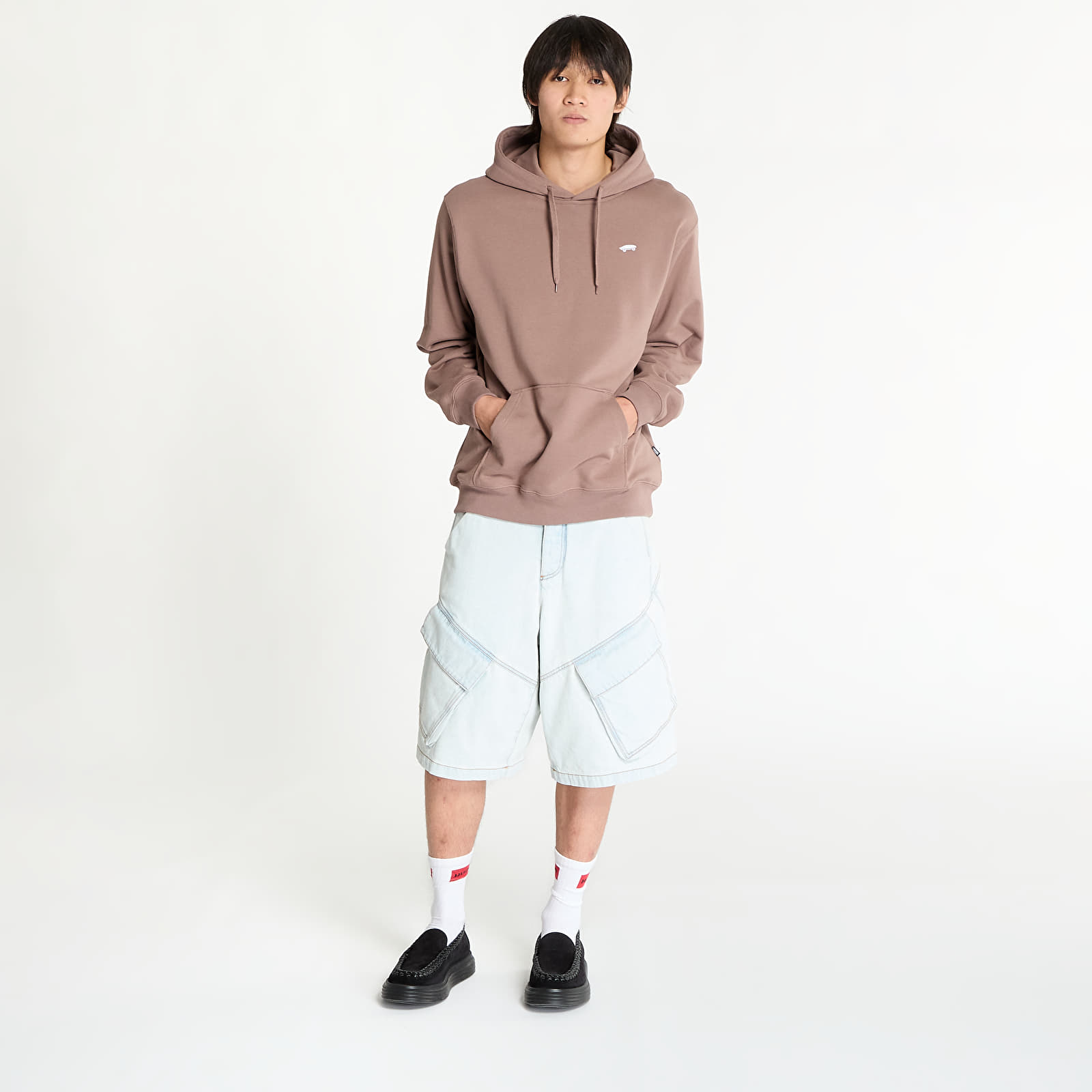 Herren-Sweatshirts Vans Salton Loose French Terry Pullover Deep Taupe