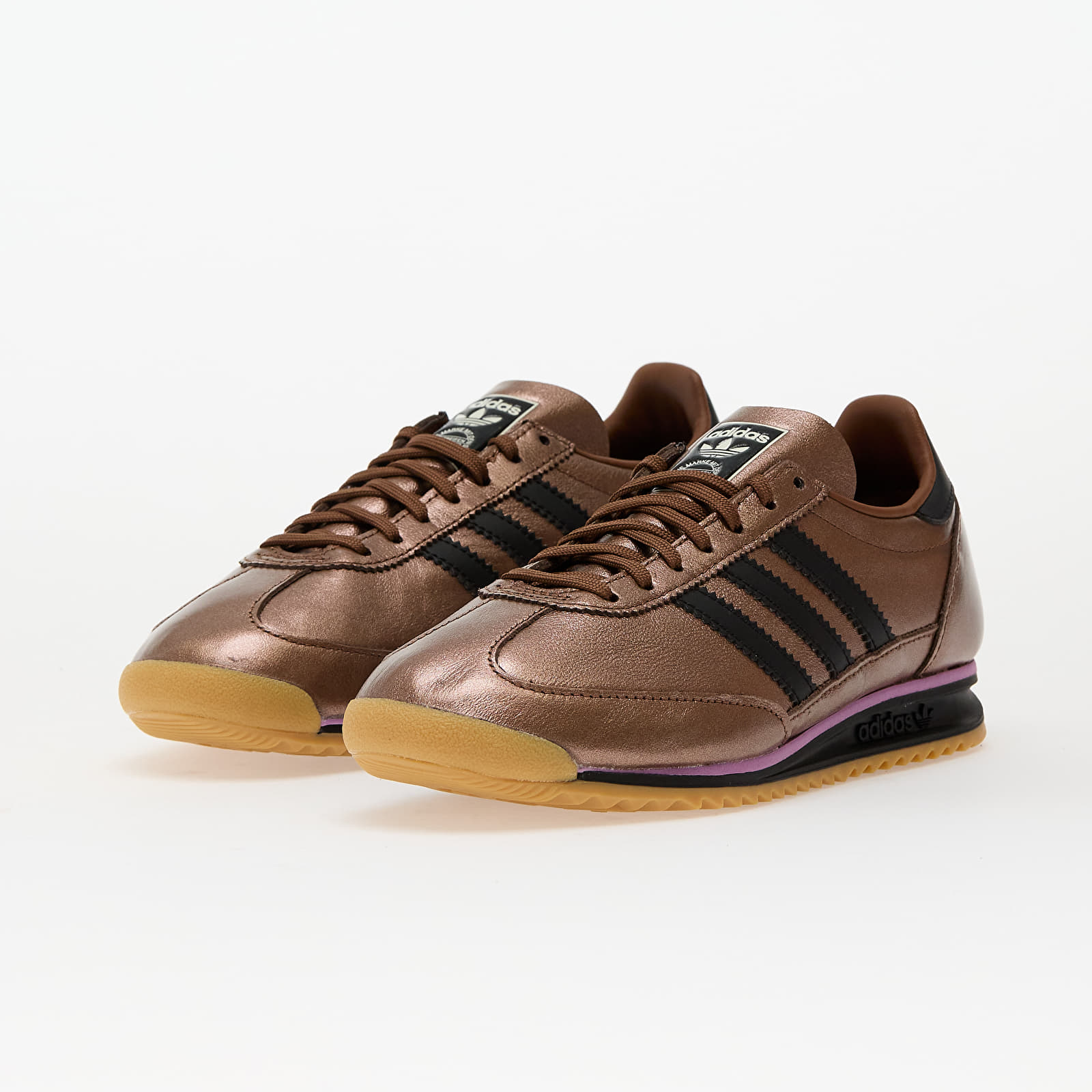 Women's sneakers and shoes adidas SL 72 Og Preloved Brown/ Core Black/ Gum 1