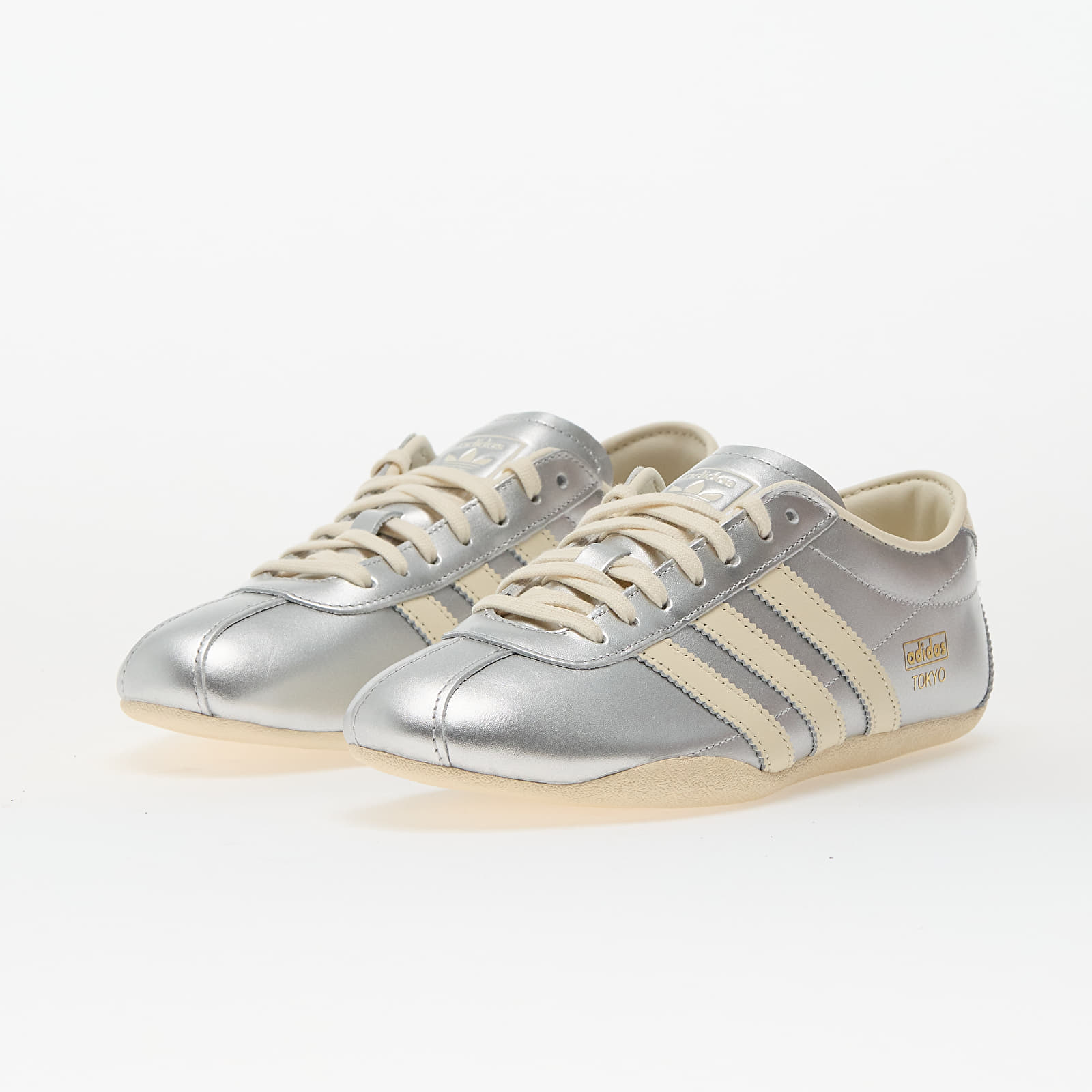 Women's sneakers and shoes adidas Tokyo W Silver Metallic/ Crew White/ Gold Metallic