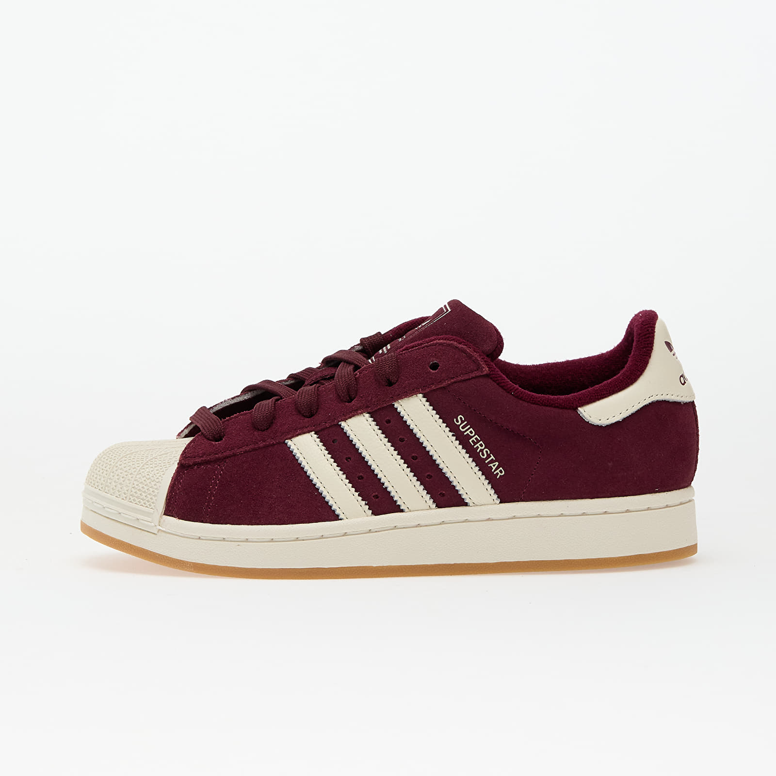 Women's sneakers and shoes adidas Superstar II W Maroon/ Off White/ Off White