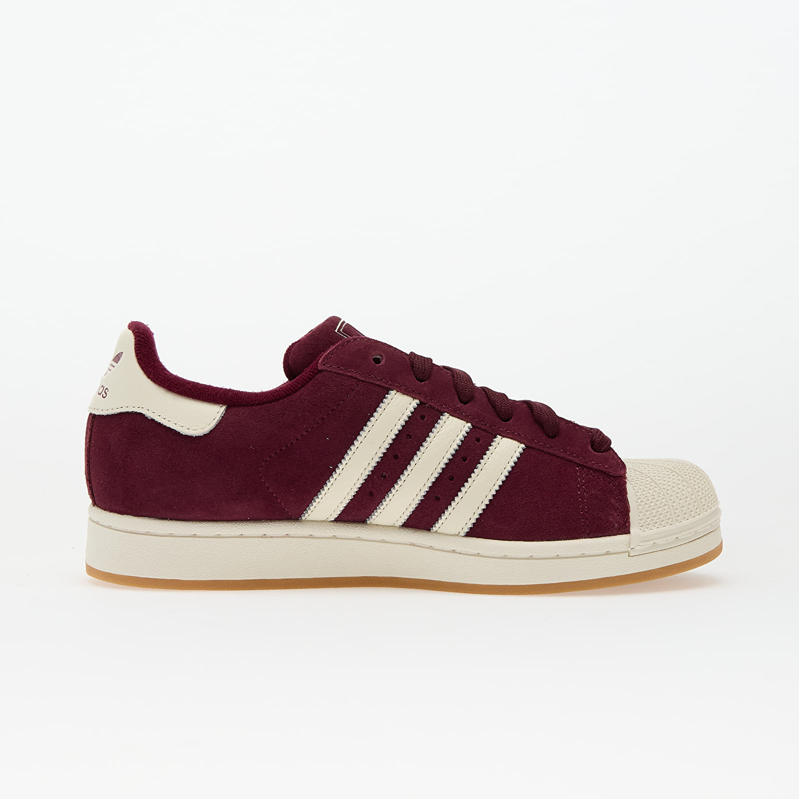 Women's sneakers and shoes adidas Superstar II W Maroon/ Off White/ Off White