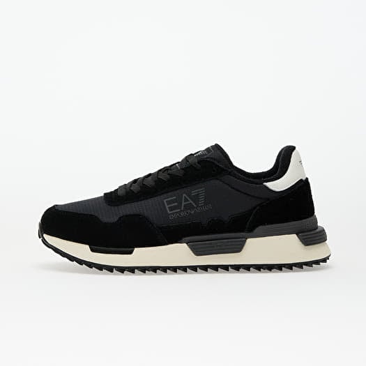 EA7 Emporio Armani Sneaker Vintage Running Nylon+ Black/ White