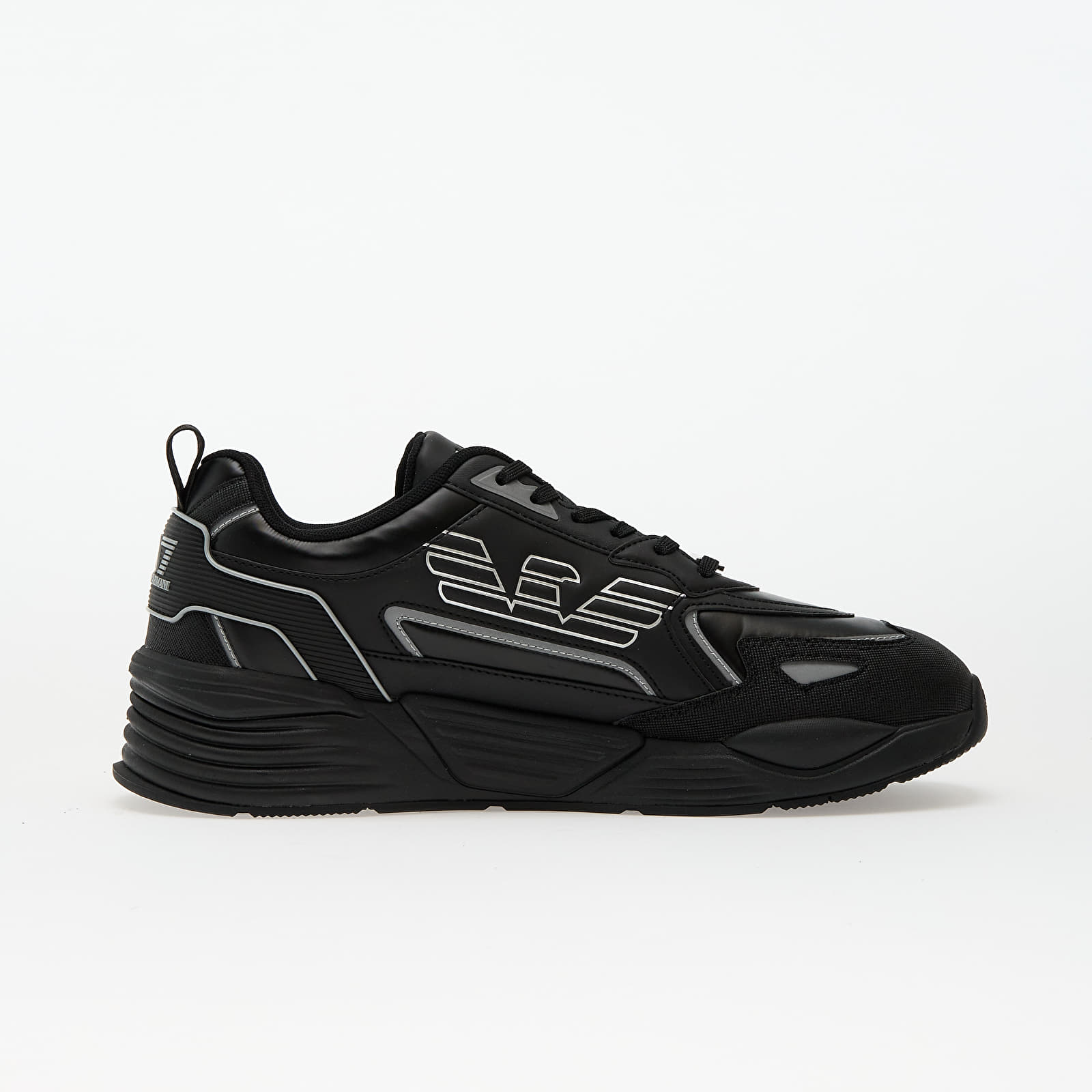 Miesten lenkkarit ja kengät EA7 Emporio Armani Sneaker Ace Runner Special Triple Black/ Silver