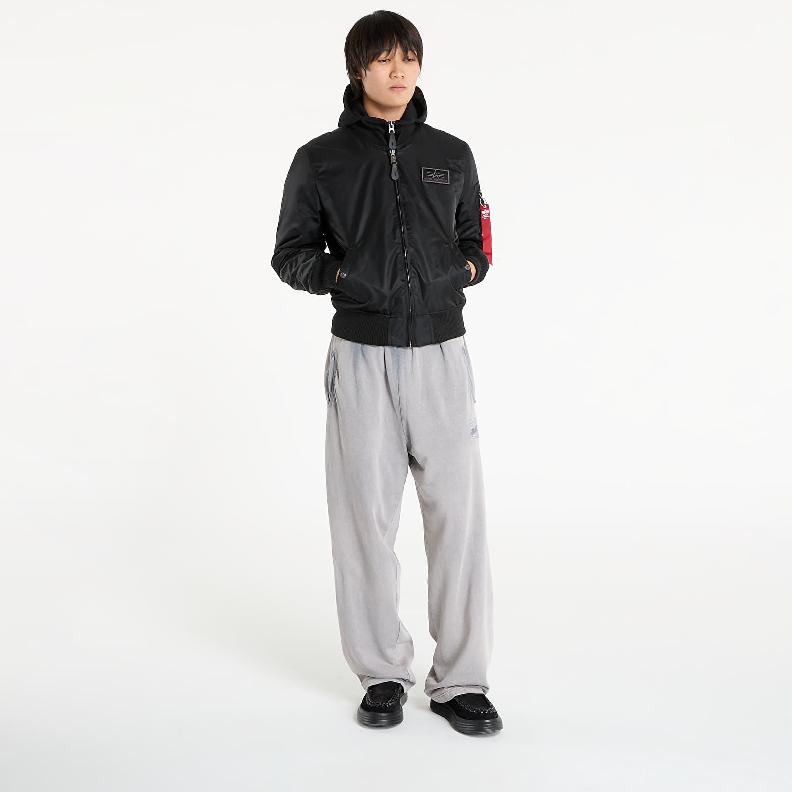 Ανδρικά bomber τζάκετ Alpha Industries MA-1 D-Tec Hood Bomber Jacket Black/ Black