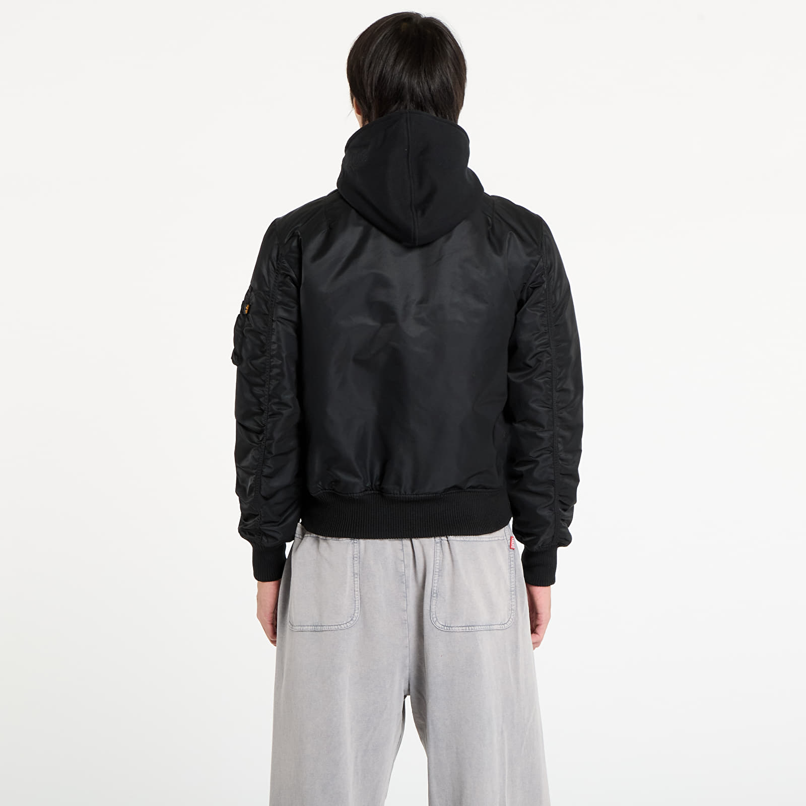 Ανδρικά bomber τζάκετ Alpha Industries MA-1 D-Tec Hood Bomber Jacket Black/ Black
