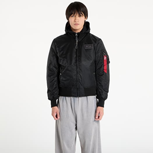 Alpha Industries MA-1 D-Tec Hood Bomber Jacket Black/ Black