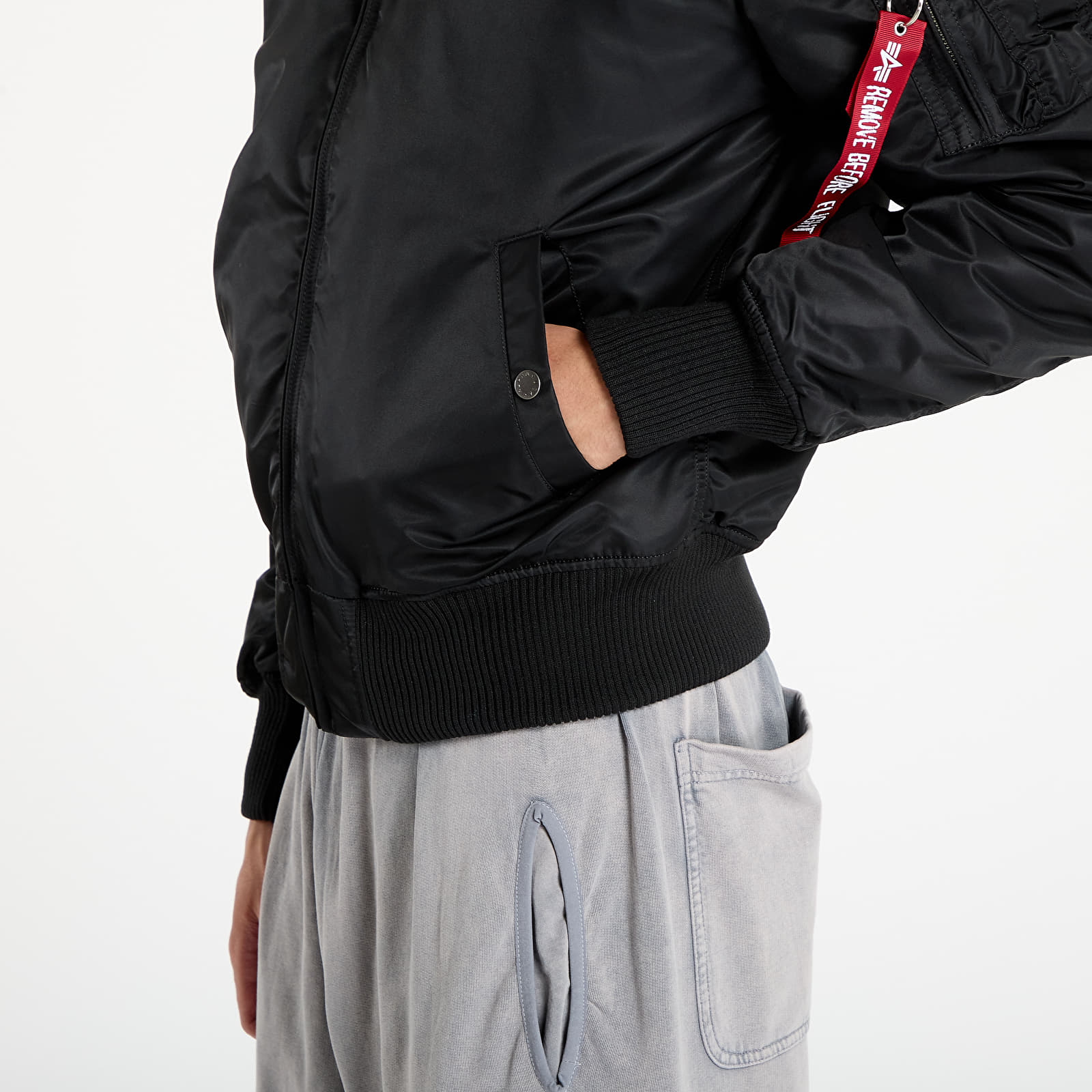 Ανδρικά bomber τζάκετ Alpha Industries MA-1 D-Tec Hood Bomber Jacket Black/ Black