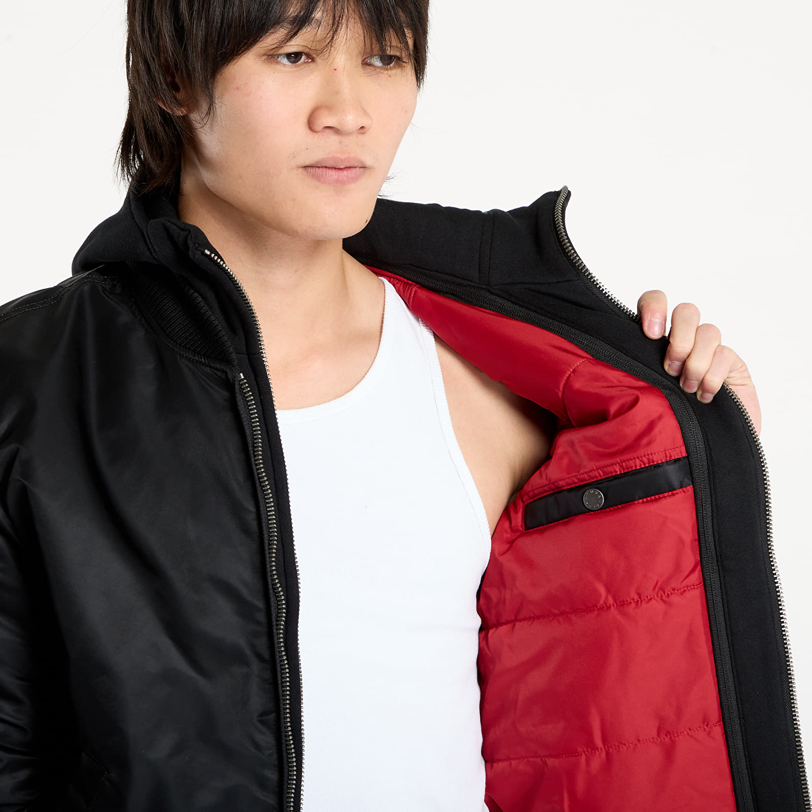 Ανδρικά bomber τζάκετ Alpha Industries MA-1 D-Tec Hood Bomber Jacket Black/ Black