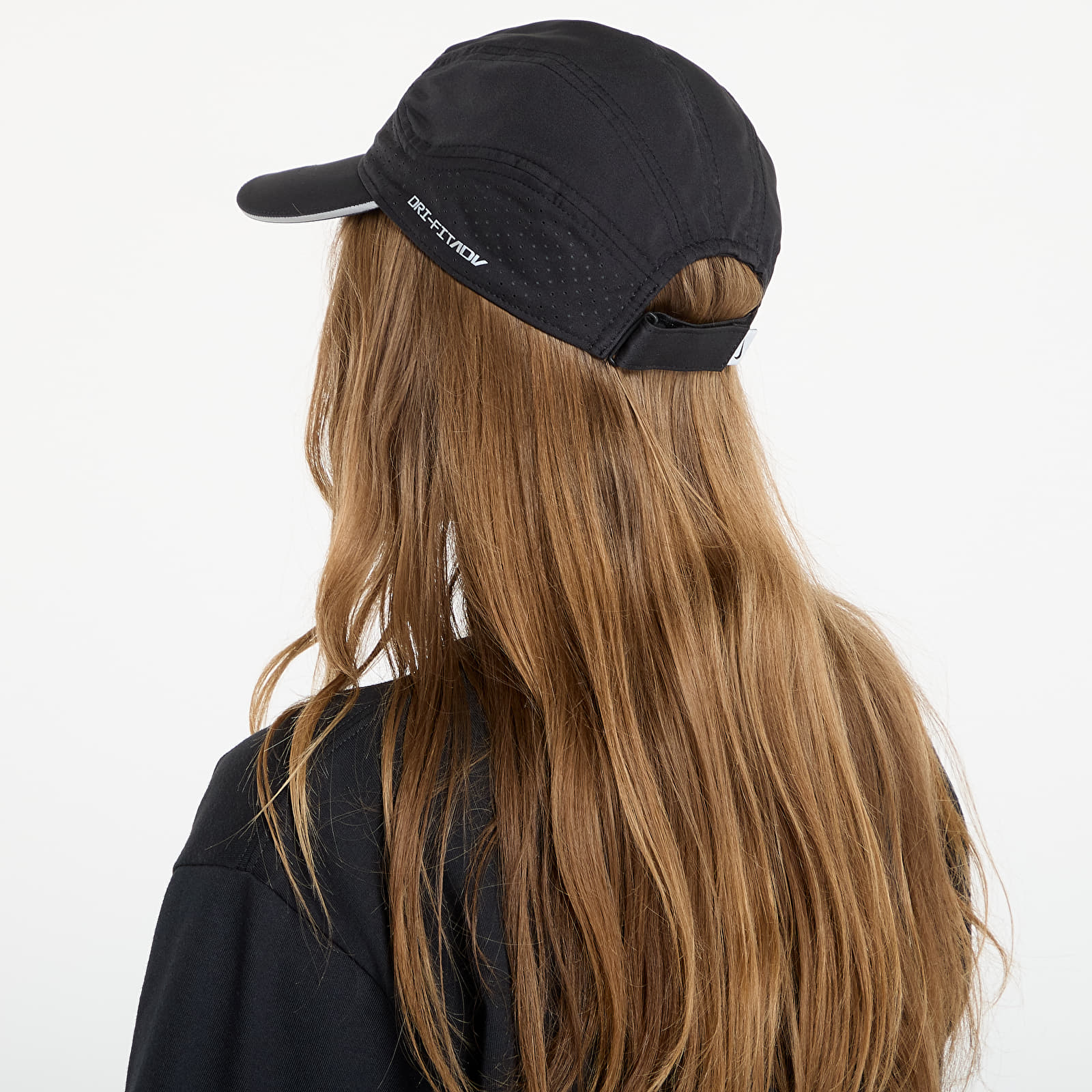 Men's caps Nike Dri-FIT ADV Fly Unstructured Reflective Cap Black/ Anthracite/ Reflective Silv