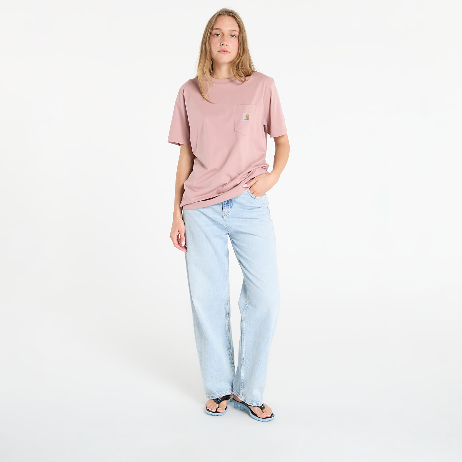 Men's T-shirts Carhartt WIP S/S Pocket T-Shirt UNISEX Glassy Pink
