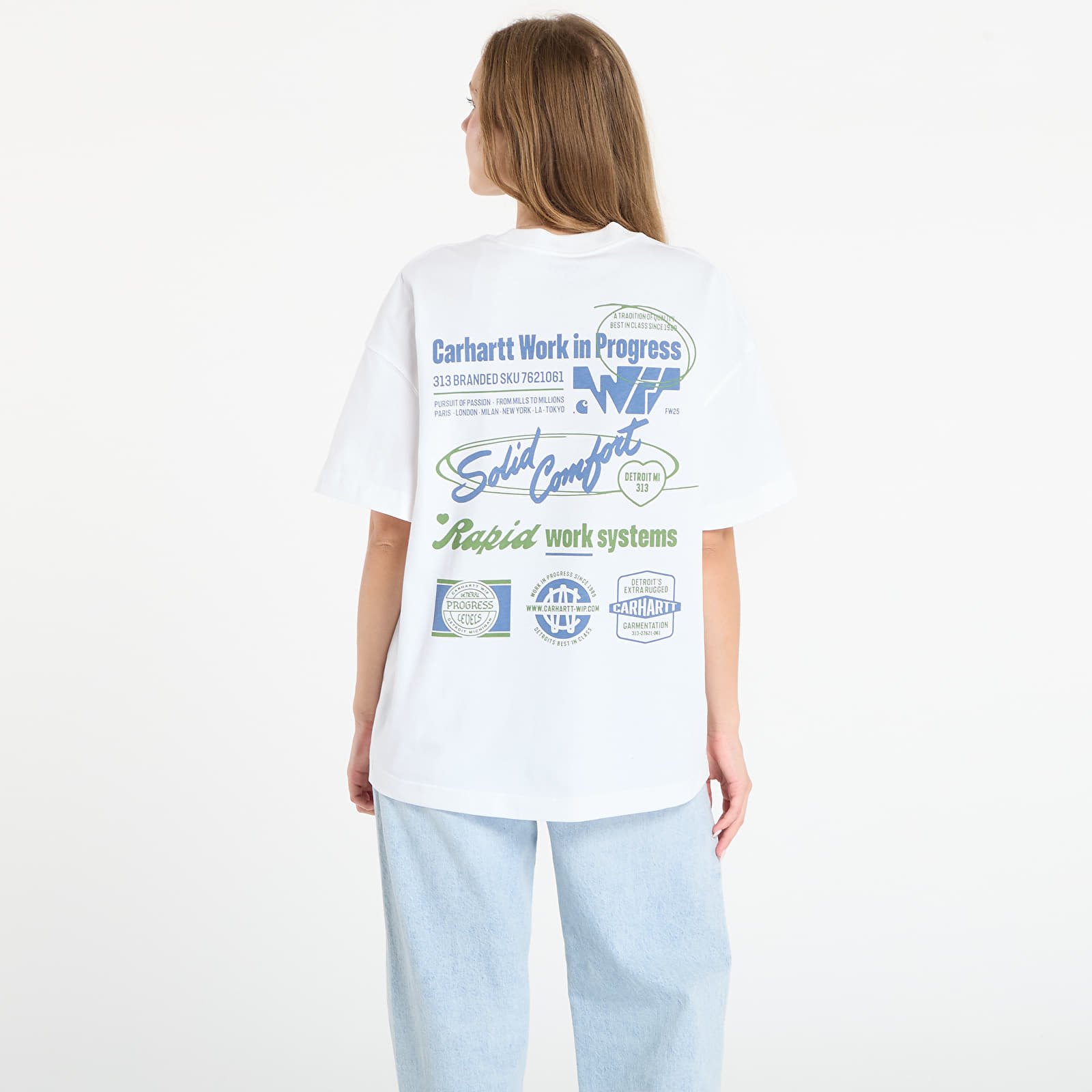 Men's T-shirts Carhartt WIP S/S Networks T-Shirt UNISEX White