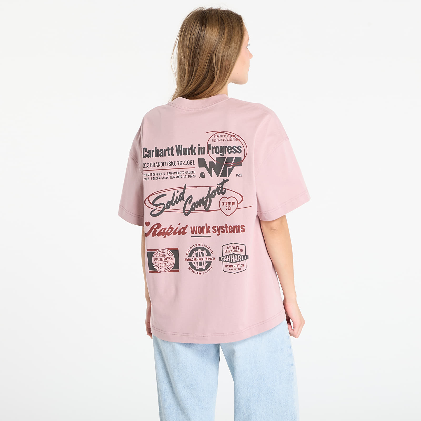 Men's T-shirts Carhartt WIP S/S Networks T-Shirt UNISEX Glassy Pink