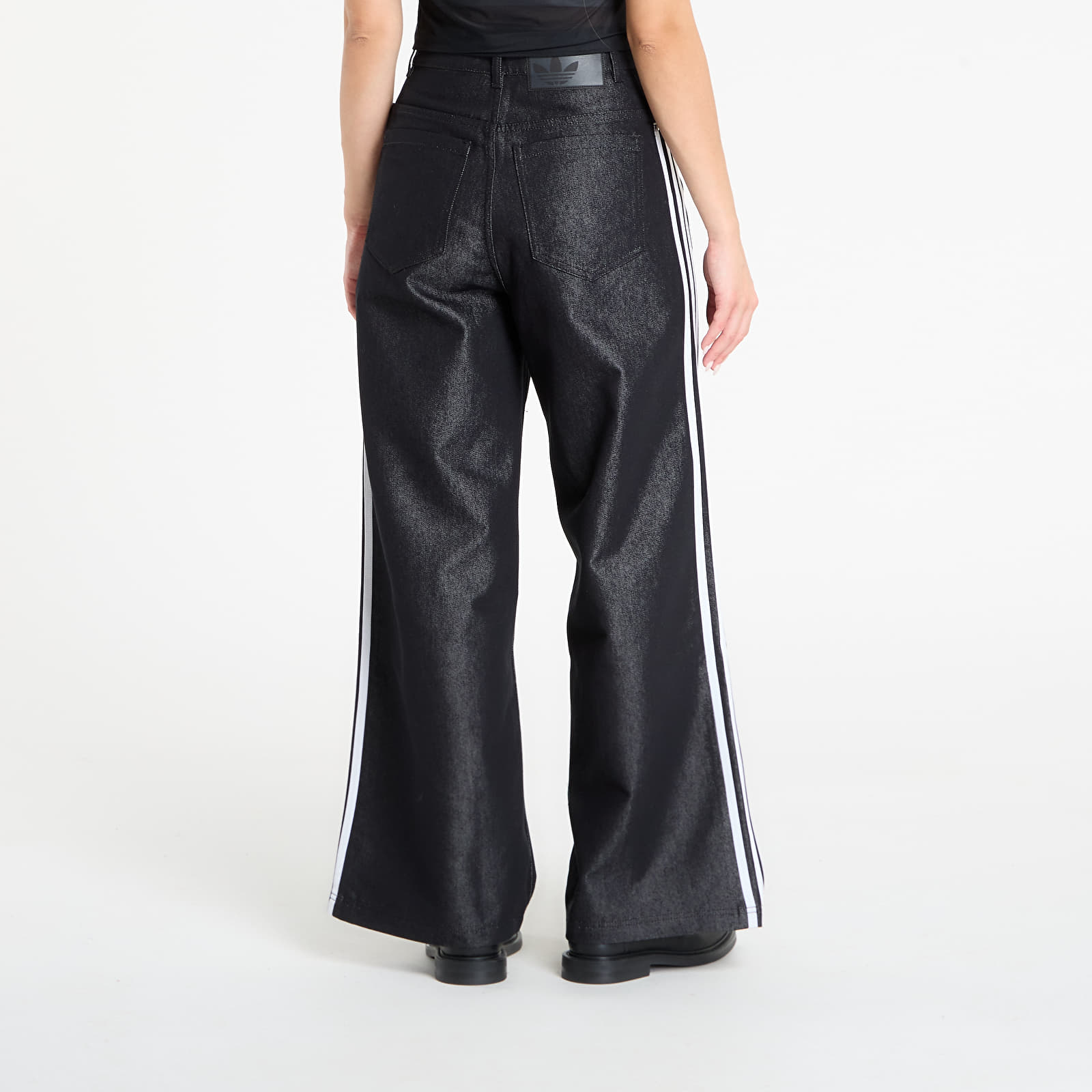 Women's Trousers adidas Adilenium Season 4 Teamgeist Baggy Shine Denim Joggers Black