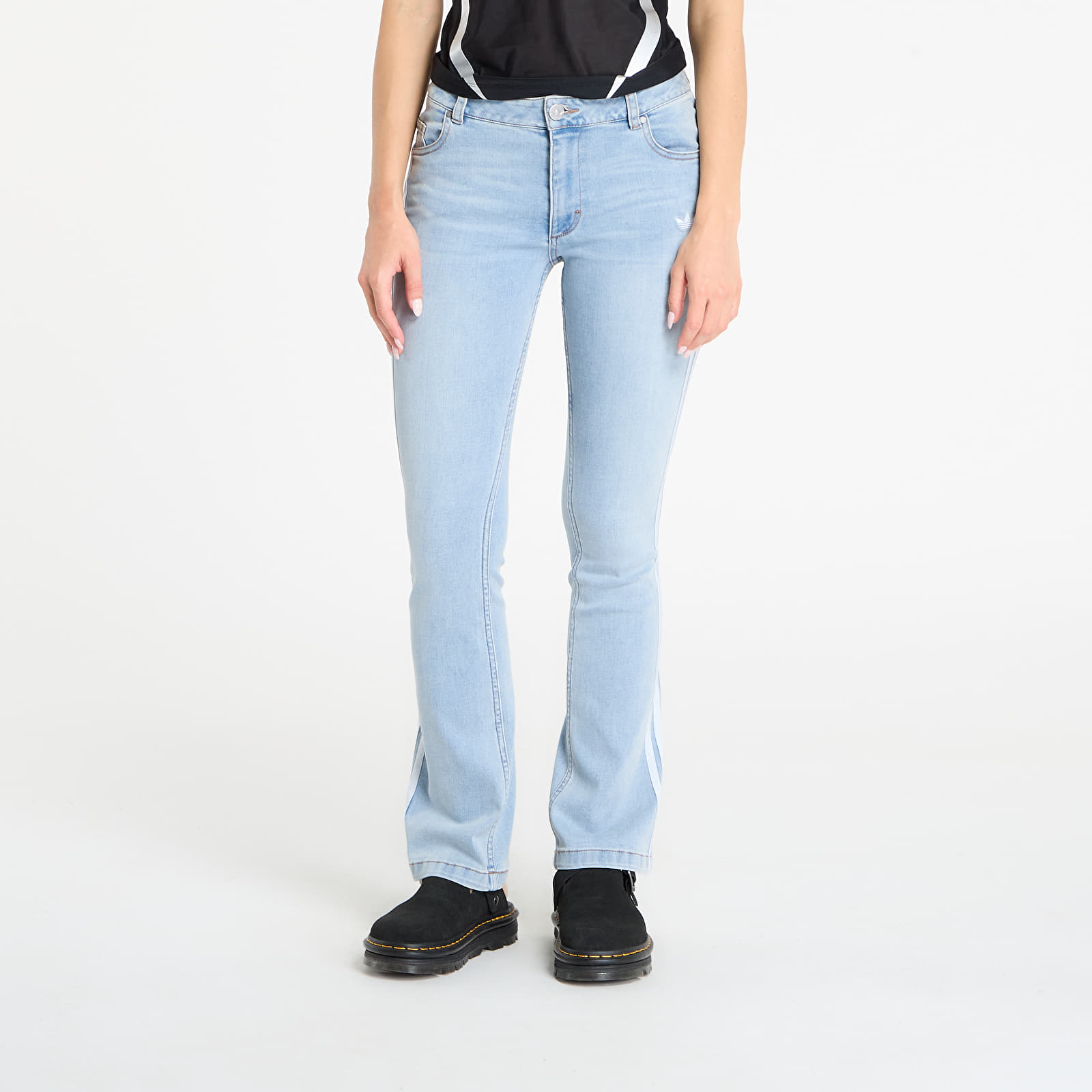 Women's jeans adidas Adilenium Season 4 Teamgeist Slim Denim Joggers Light Blue