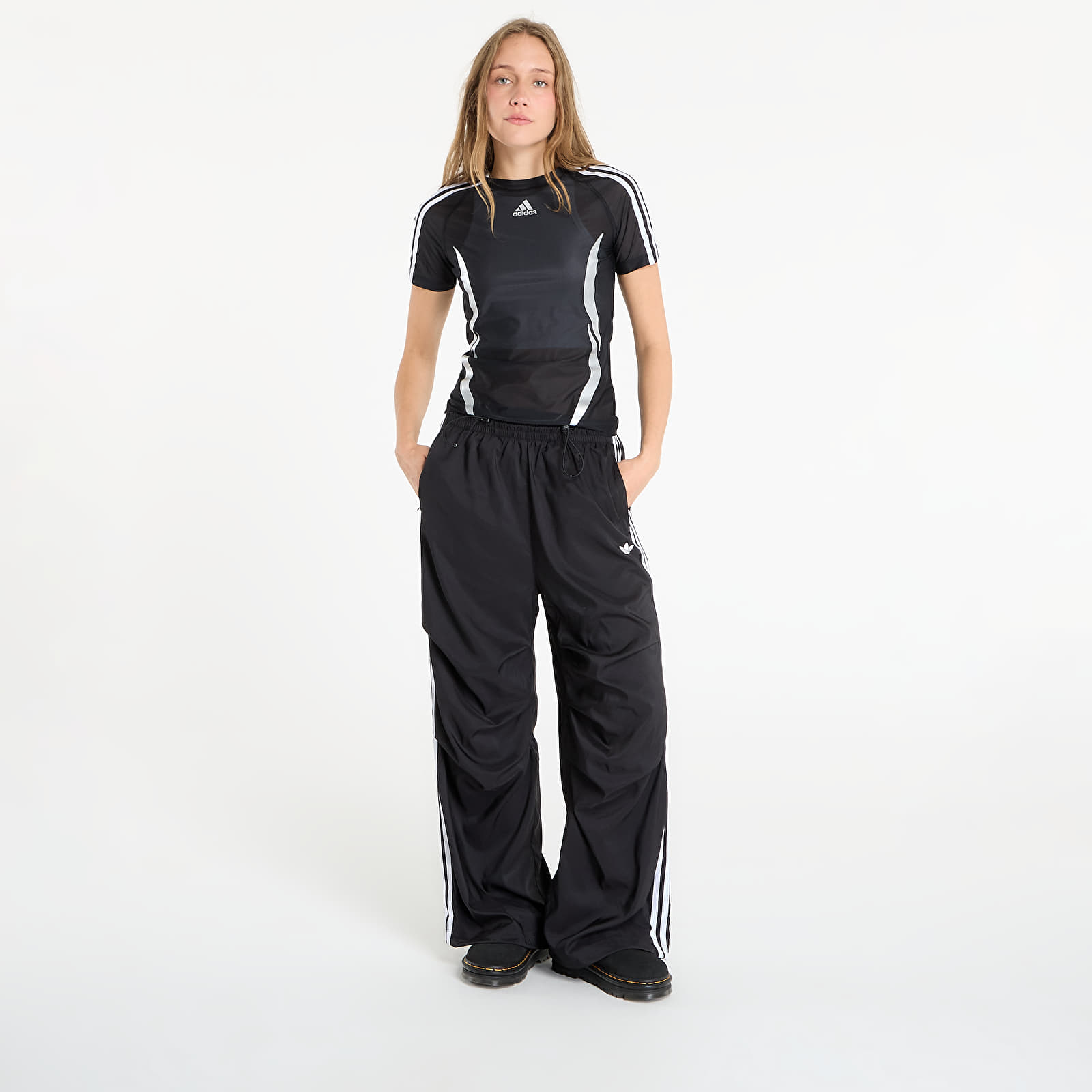 Women's Trousers adidas Adilenium Season 4 Teamgeist Ruffle Track Pants Black