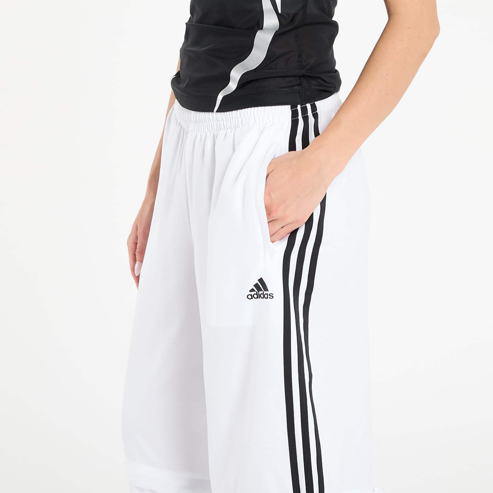 Women's Trousers adidas Adilenium Season 4 Teamgeist Oversized Track Pants White