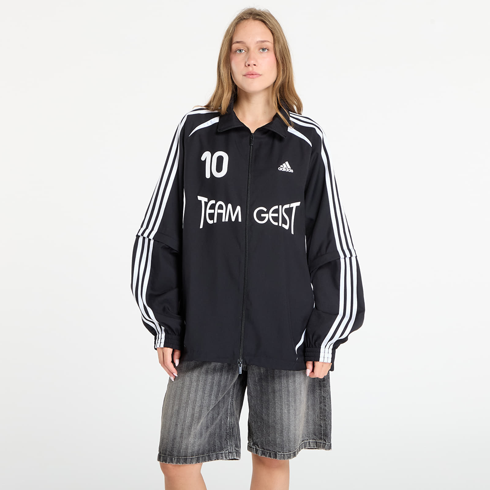Jachetă adidas Adilenium Season 4 Teamgeist Oversized Track Top Black XL