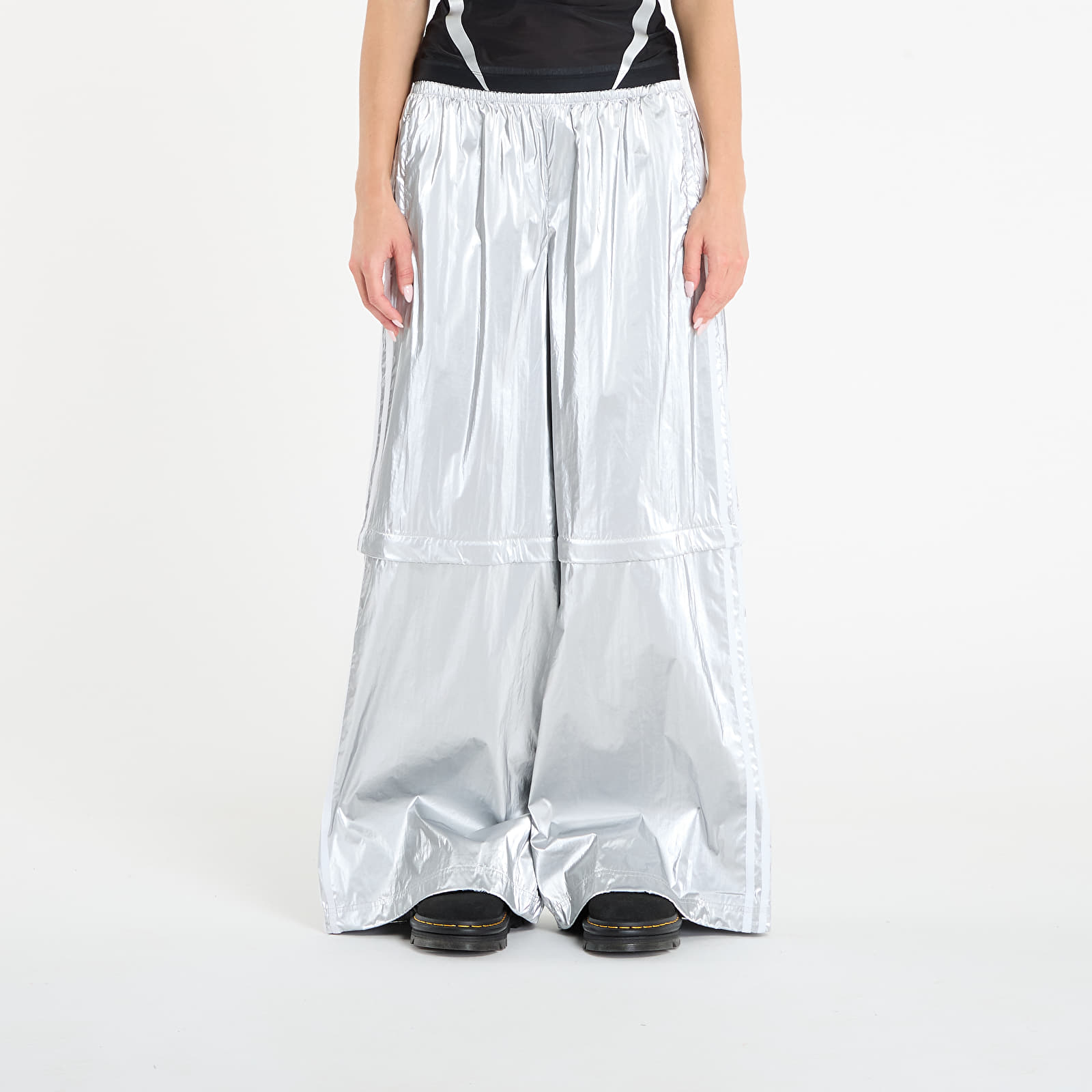 Women's Trousers adidas Adilenium Season 4 Teamgeist Oversized Silver Track Pants Silver Met.
