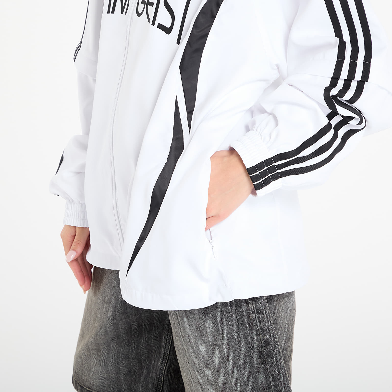 Γυναικεία σακάκια adidas Adilenium Season 4 Teamgeist Oversized Track Top White