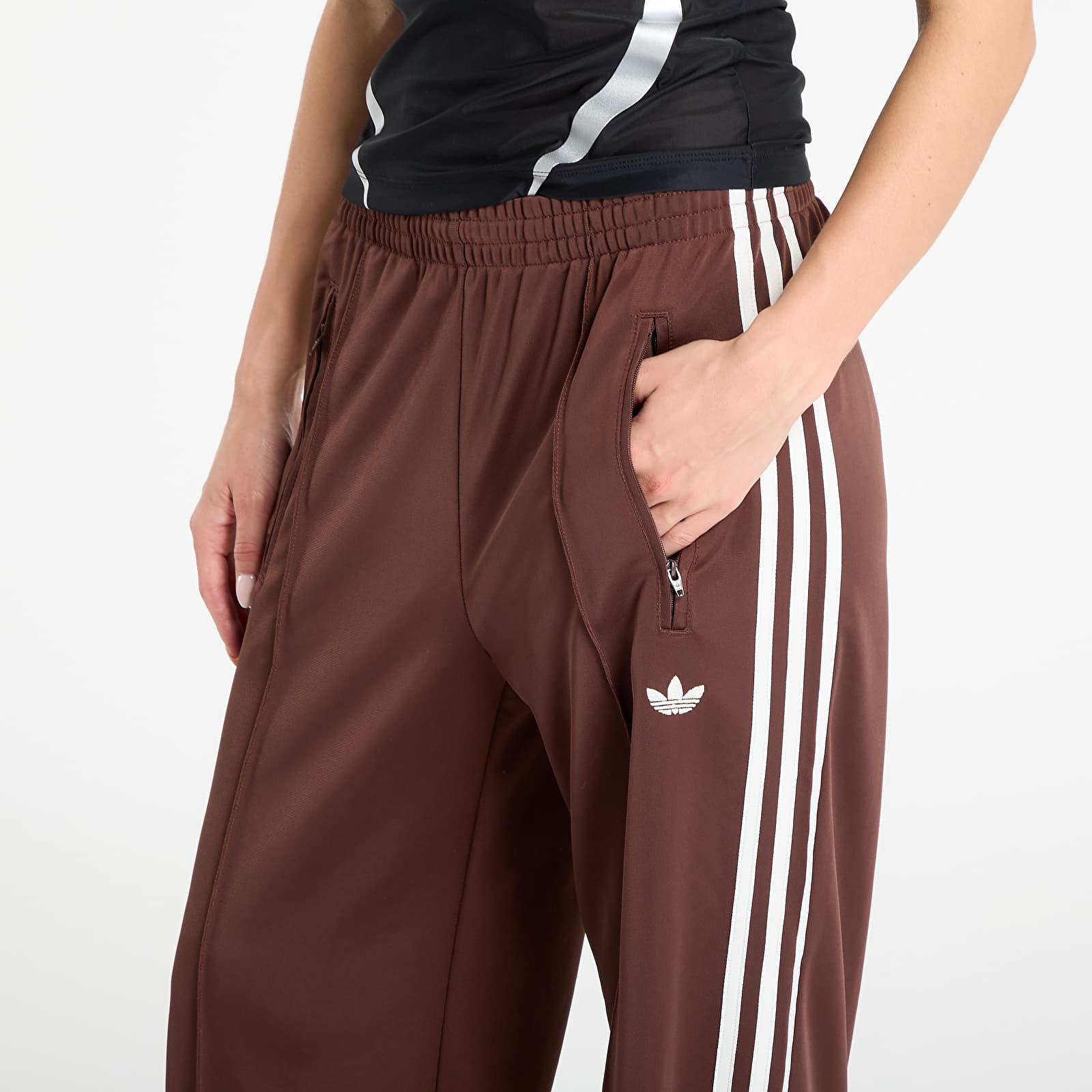 Women's Trousers adidas Adicolor Classic Firebird Loose Track Tracksuit Bottoms Auburn/ Bright Yellow