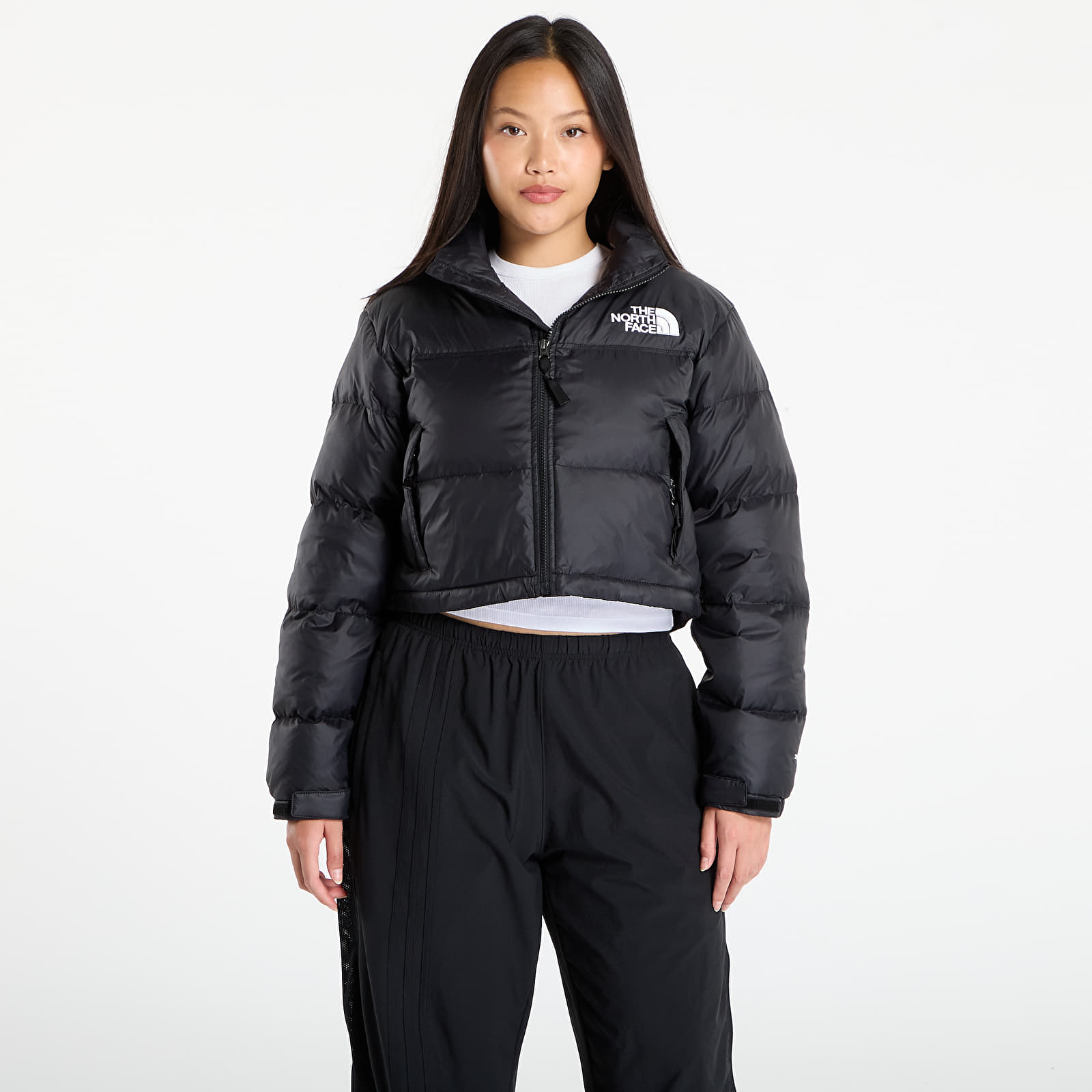 Γυναικεία down τζάκετ The North Face W Nuptse Short Jacket TNF Black/ TNF Black