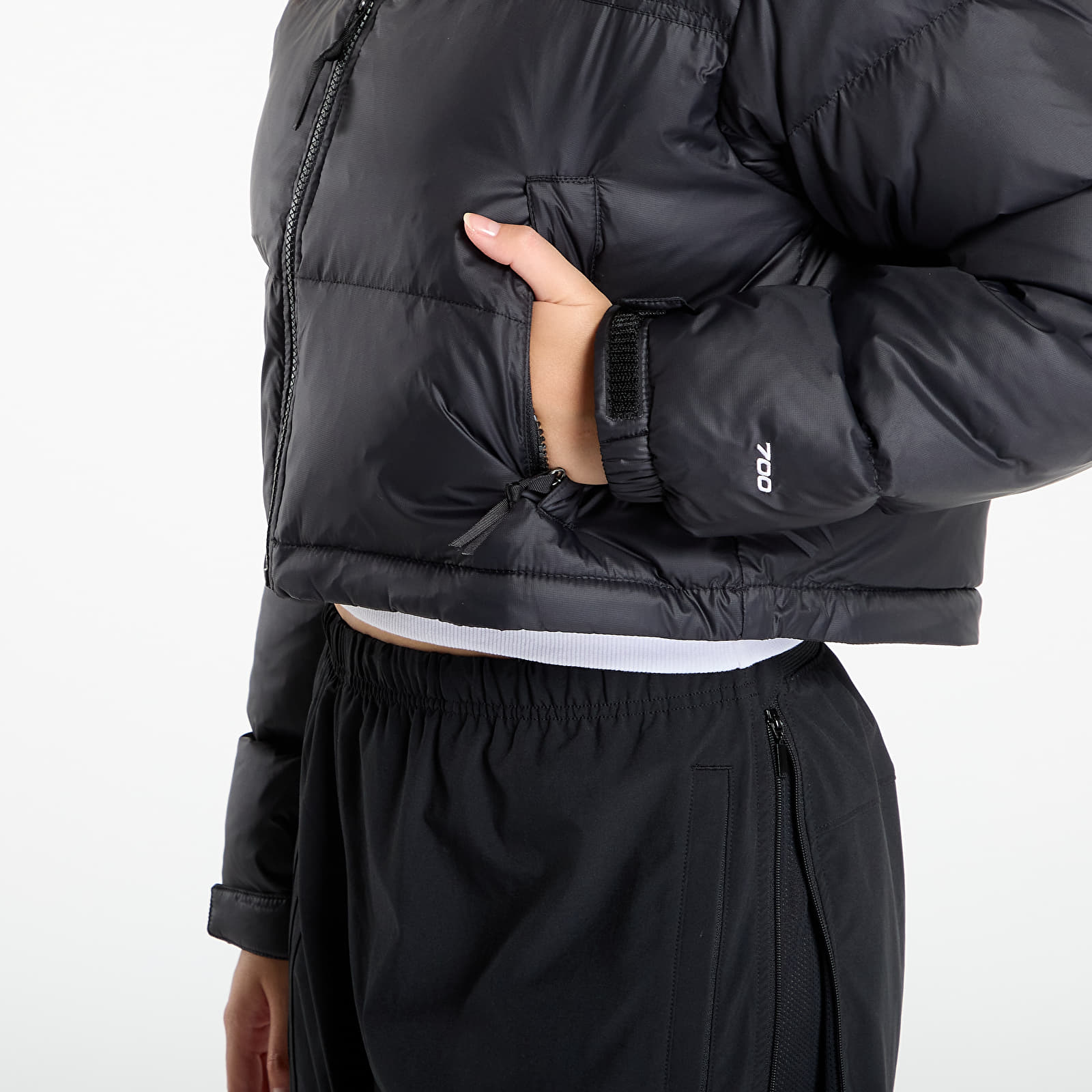 Γυναικεία down τζάκετ The North Face W Nuptse Short Jacket TNF Black/ TNF Black