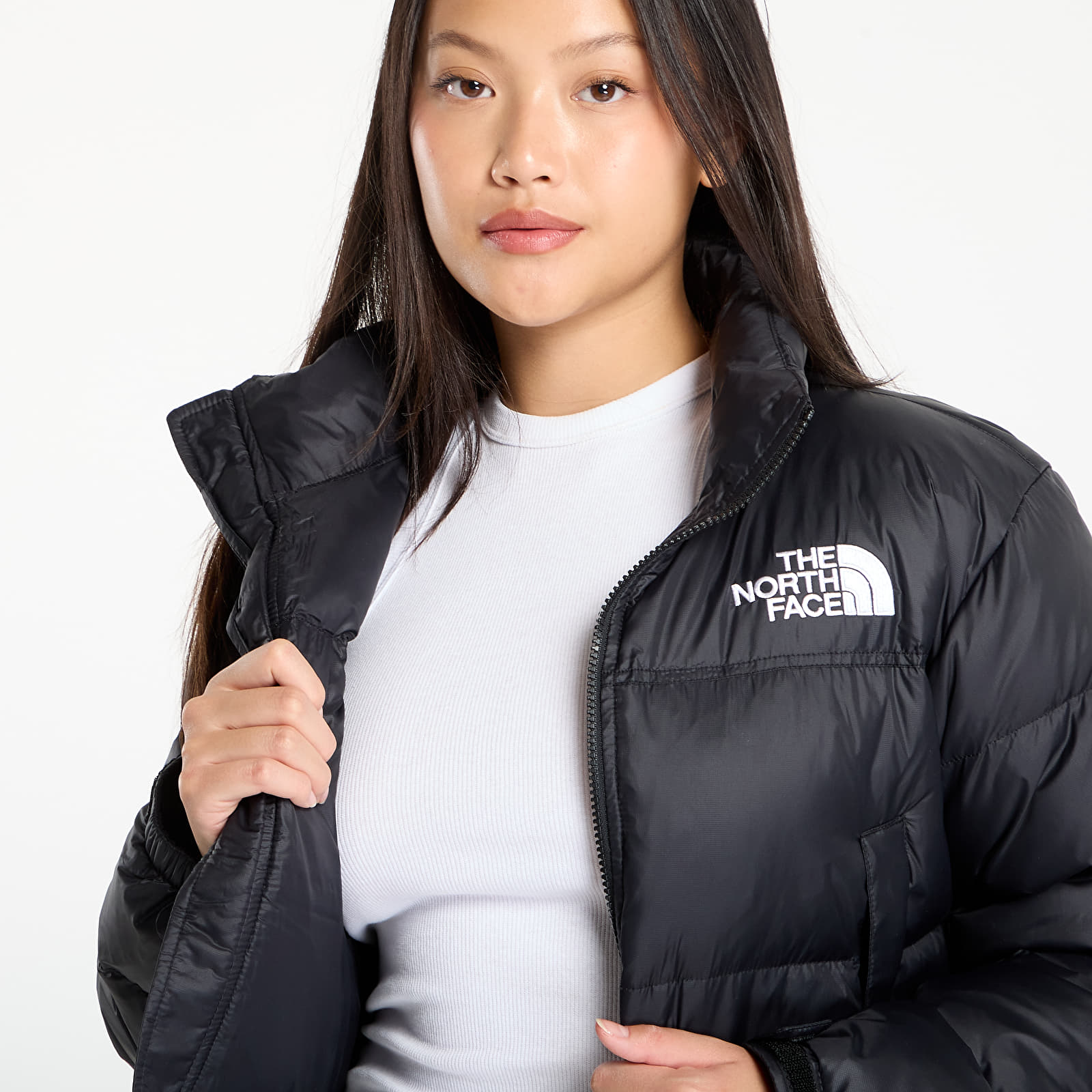 Γυναικεία down τζάκετ The North Face W Nuptse Short Jacket TNF Black/ TNF Black