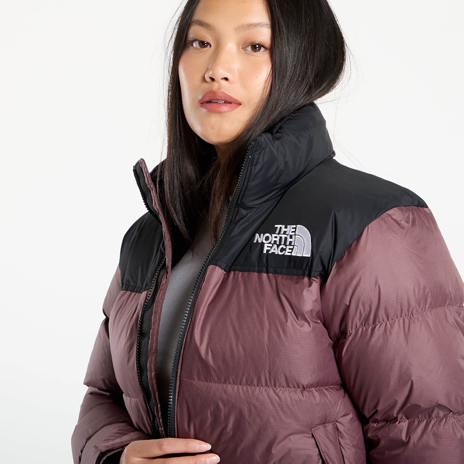 Γυναικεία down τζάκετ The North Face W 1996 Retro Nuptse Jacket Tawny Quartz/ TNF Black